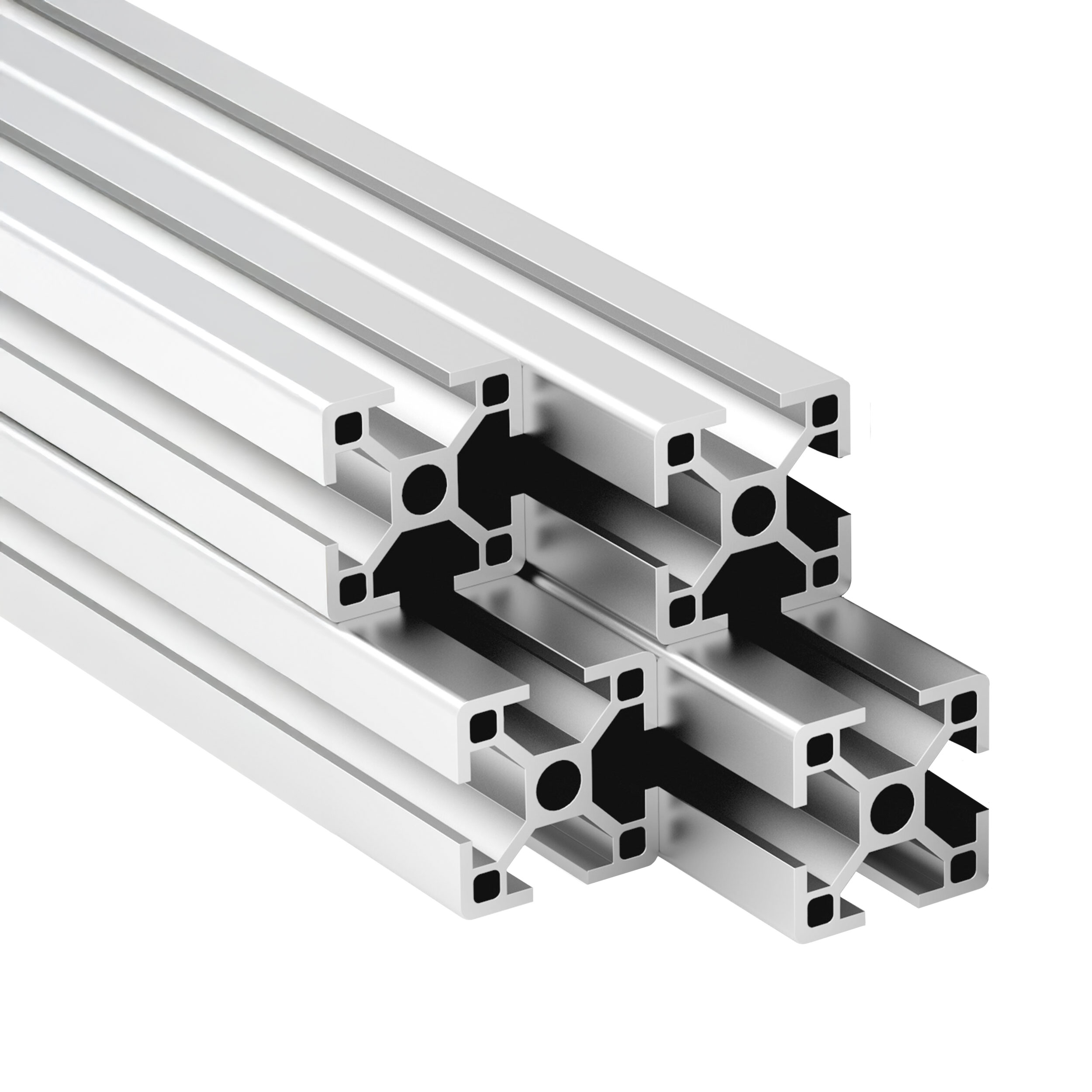 KLAK 30 - Aluprofil 4 Stück 30x30mm 3m System-, Montage-, Konstruktionsprofil Nut 8