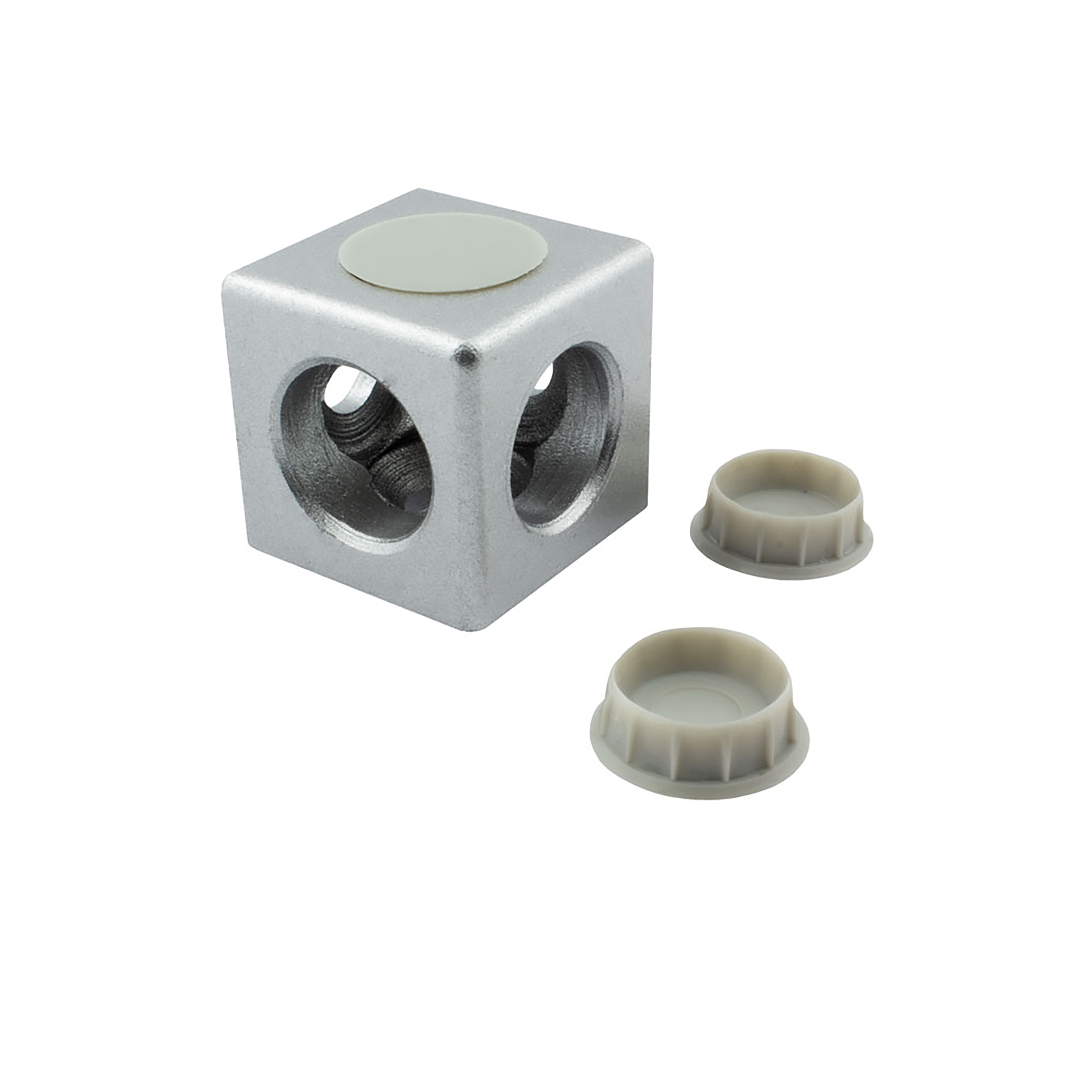 3-Wege Würfelverbinder Eck-Verbinder für Aluprofil 30x30 3-Wege Würfelverbinder Eck-Verbinder für Aluprofil 30x30