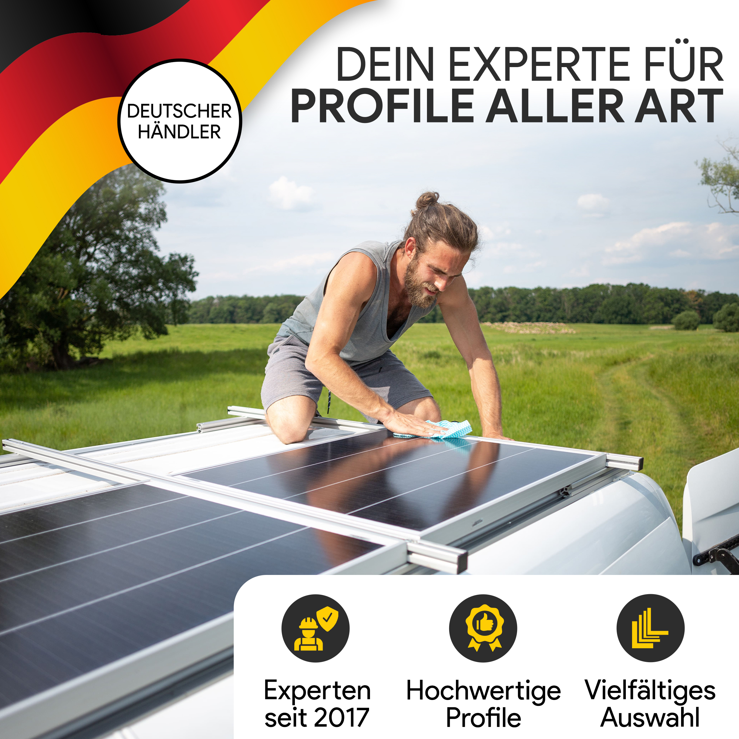 Winkelprofil aus Aluminium - gleichschenklig und ungleichschenklig - EN AW-6060 Winkelprofil aus Aluminium - 50 x 50 x 5 mm - 2 Meter - gleichschenklig - EN AW-6060