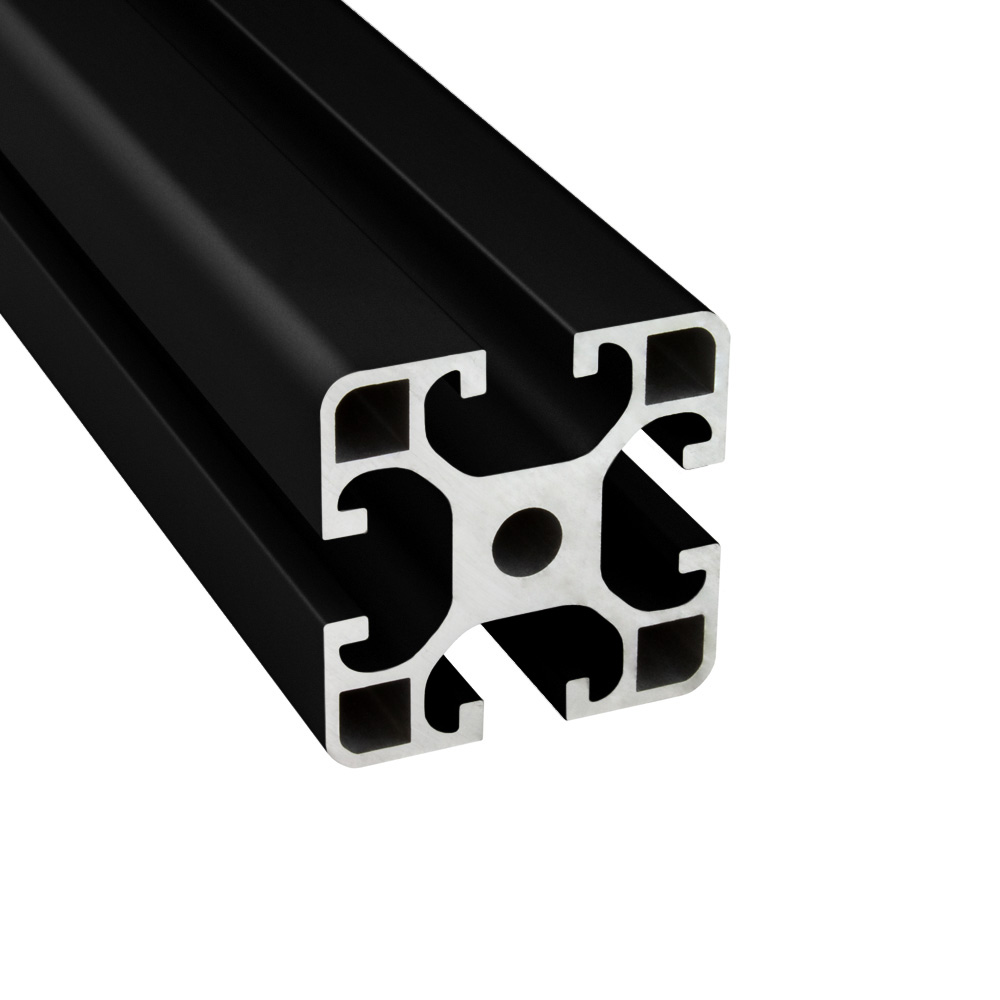 Alu Profil 4 Stück 40x40mm 3m System-, Montage-, Konstruktionsprofil Nut 8 schwarz KLAK 40 - Aluprofil 4 Stück 40x40mm 3m System-, Montage-, Konstruktionsprofil Nut 8 schwarz