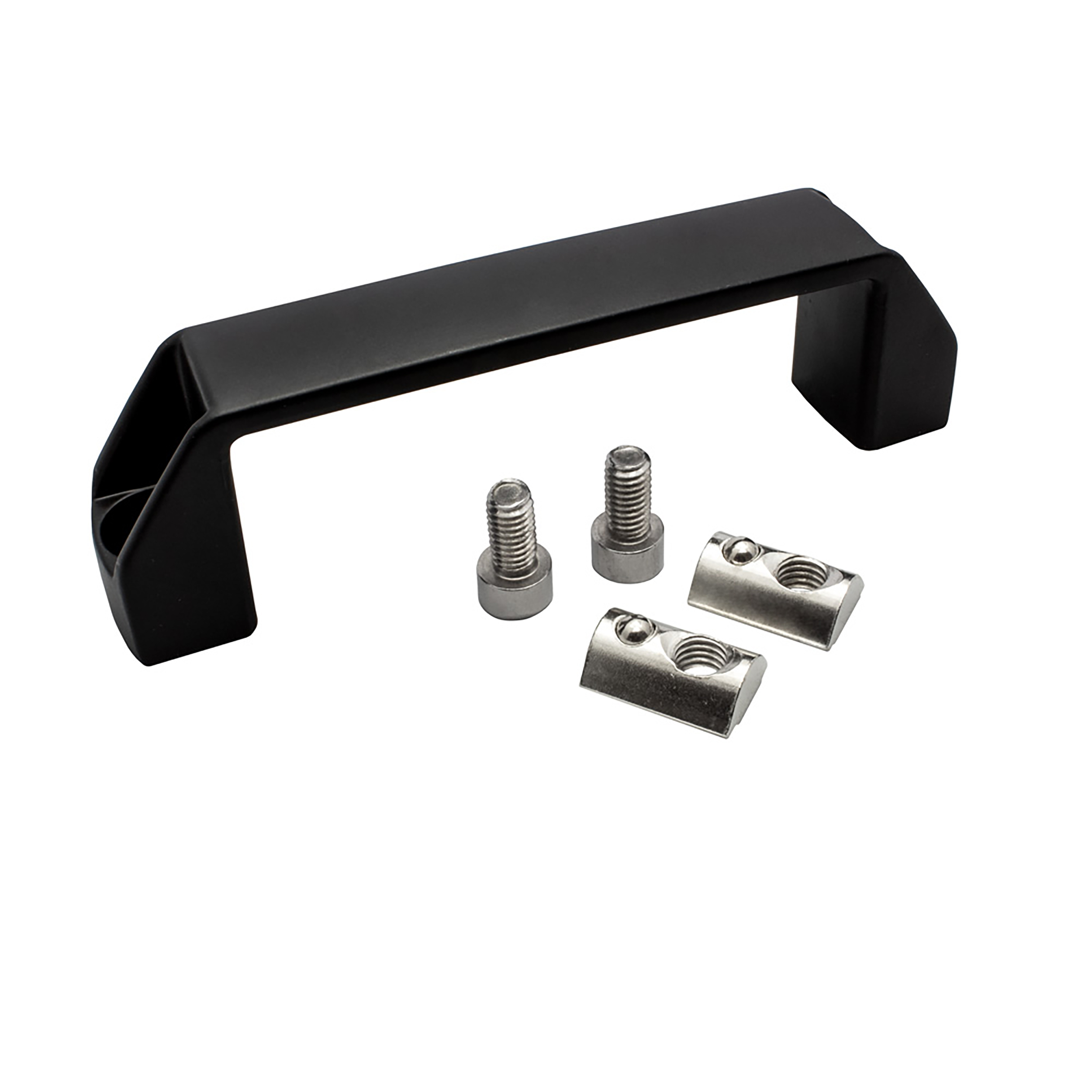 Bügelgriff Nut 8 Handgriff 90mm für Aluprofil 40-er inkl. Verschraubung - 1 Stück Bügelgriff Nut 8 Handgriff 90mm für Aluprofil 40-er inkl. Verschraubung - 1 Stück