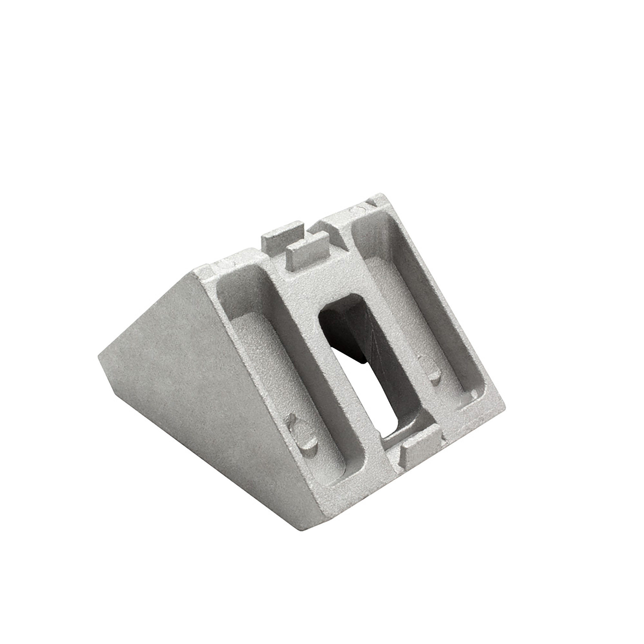 Befestigungswinkel ink. Schrauben und Nutensteine Nut 10 für Aluprofil 45-er 10 Stück + Abdeckkappen