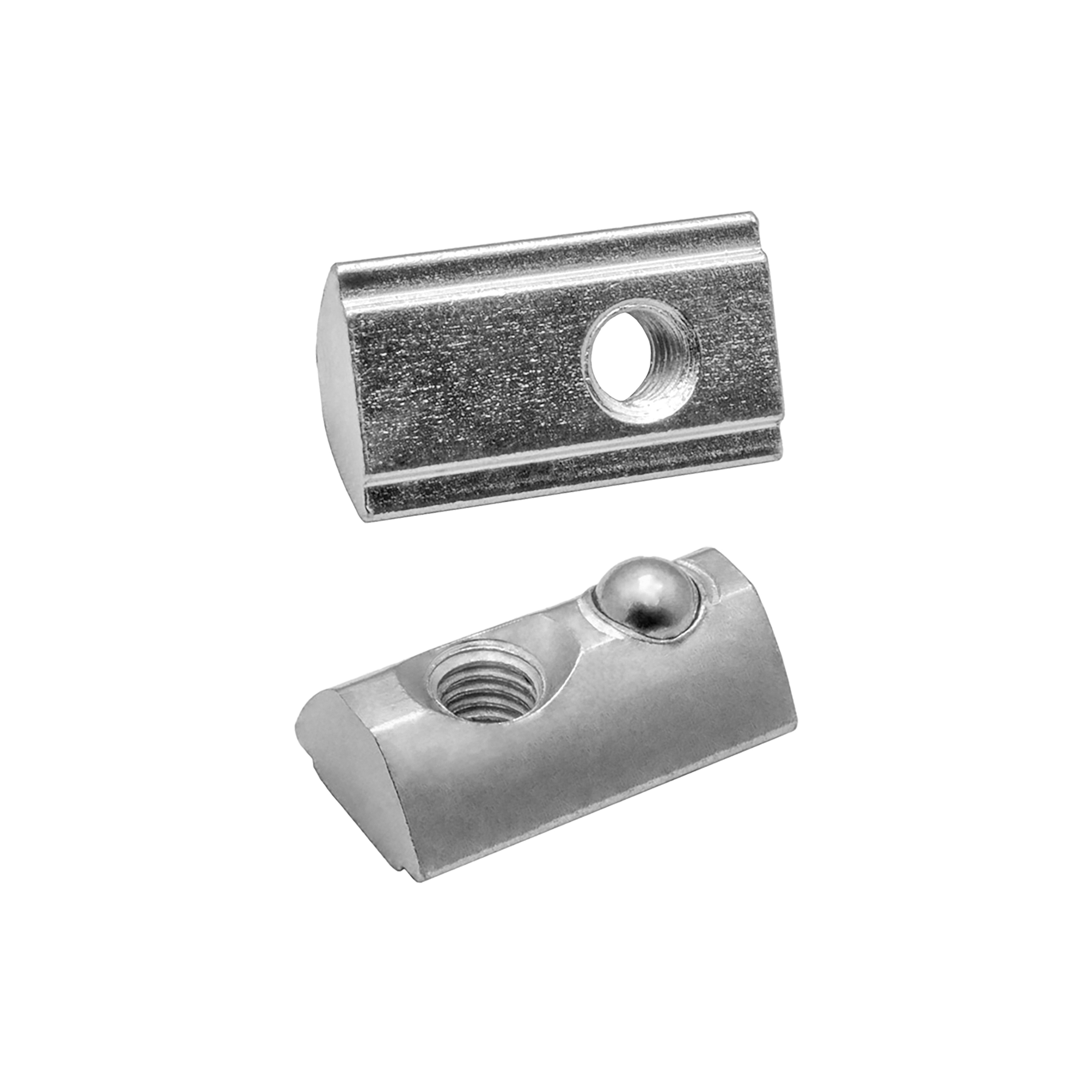 Nutenstein mit Federkugel und Steg M4 Nut 6 für Aluprofil 20-er 1 Stück