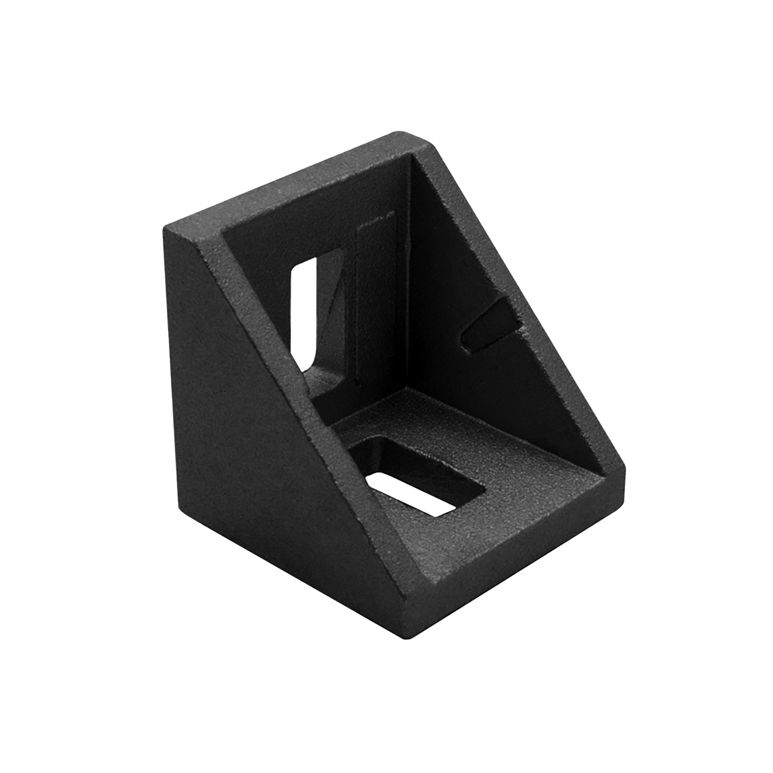 Befestigungswinkel ink. Schrauben und Nutensteine Nut 8 für Aluprofil 45-er schwarz Befestigungswinkel ink. Schrauben und Nutensteine Nut 10 für Aluprofil 45-er schwarz 1 Stück + Abdeckkappe