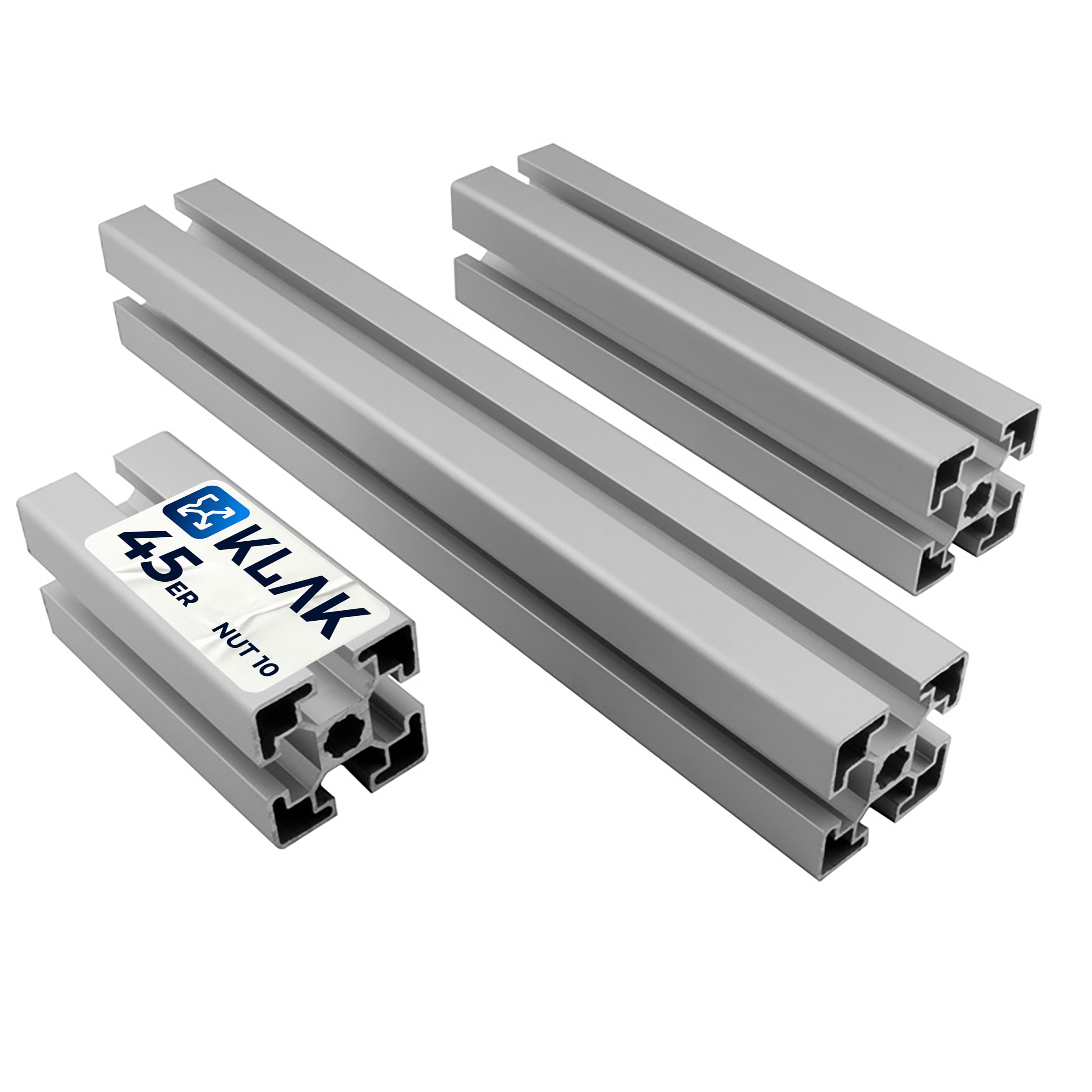 ALU Profil Aluprofil 45x45mm Nut 10 Aluminium Systemprofil Typ I 100mm-2000mm ALU Profil Aluprofil 45x45mm Nut 10 Aluminium Systemprofil Typ I 200cm 2000mm