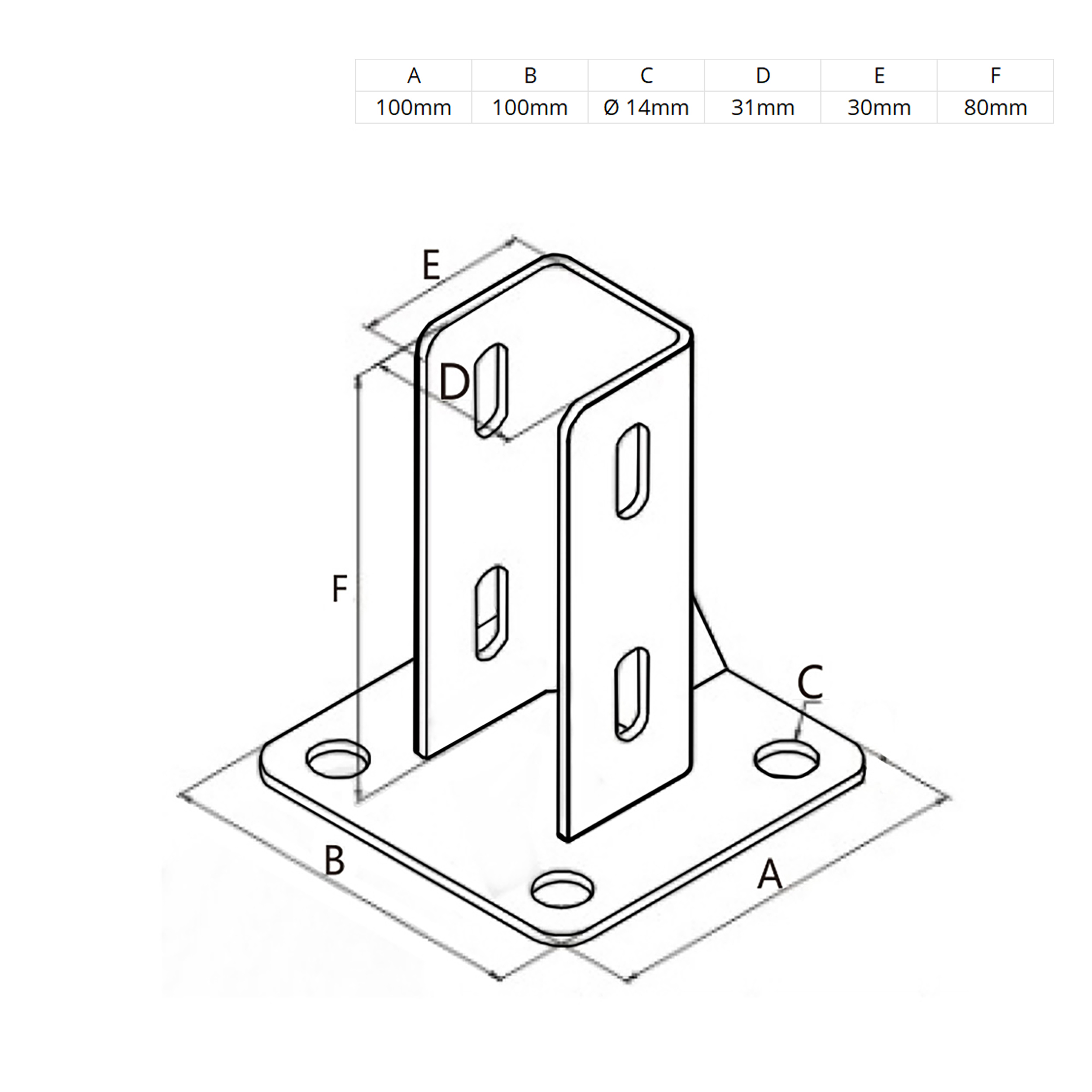 KLAK 30 - Pfostenkonsole Bodenmontage 30x30 Aluprofil inkl. Profil-Verschraubung - 1 Stück KLAK 30 - Pfostenkonsole Bodenmontage 30x30 Aluprofil inkl. Profil-Verschraubung - 1 Stück