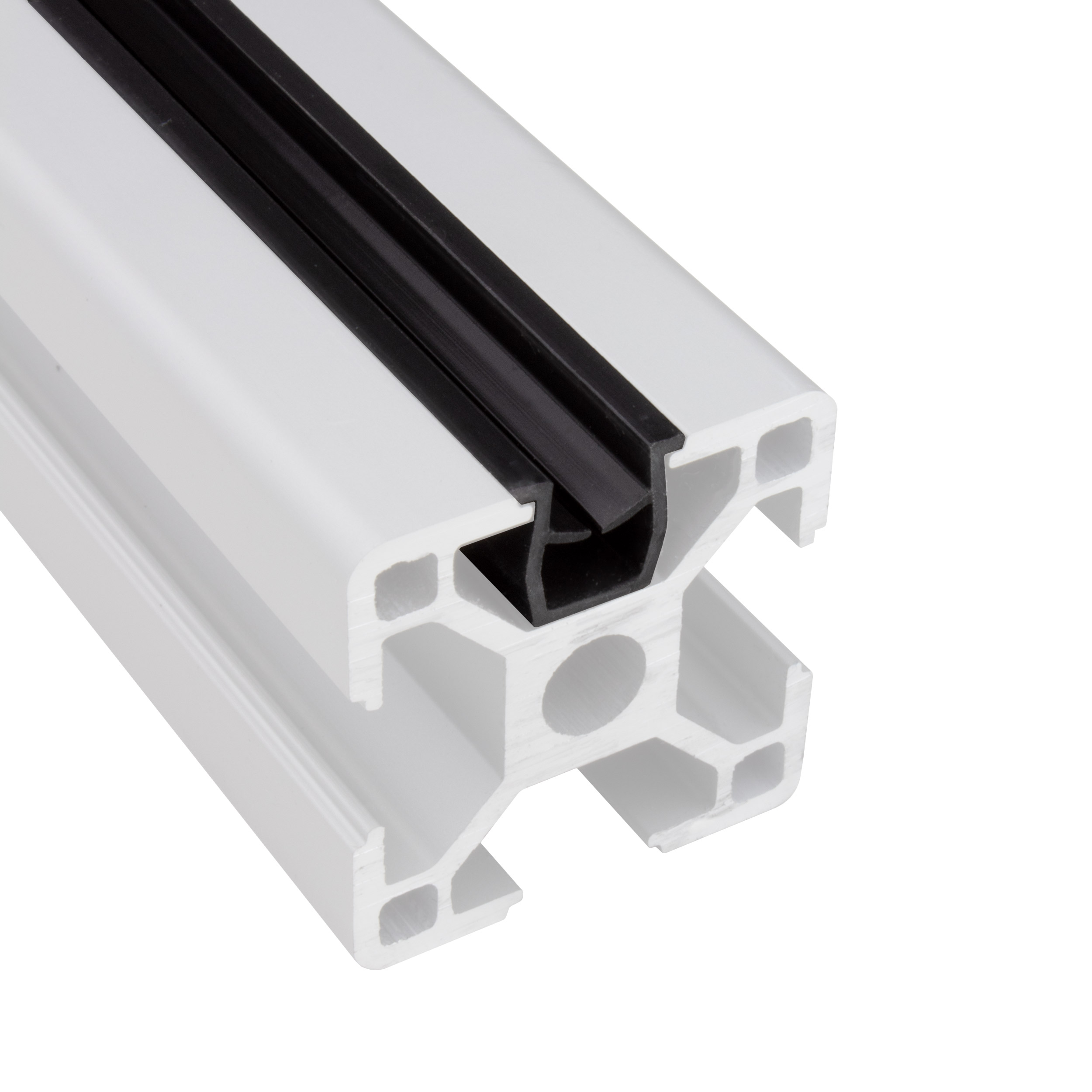 Einfassprofil mit Gummilippe für Nut 8 - Typ-I - Typ-B - schwarz - 2m 1 Stück
