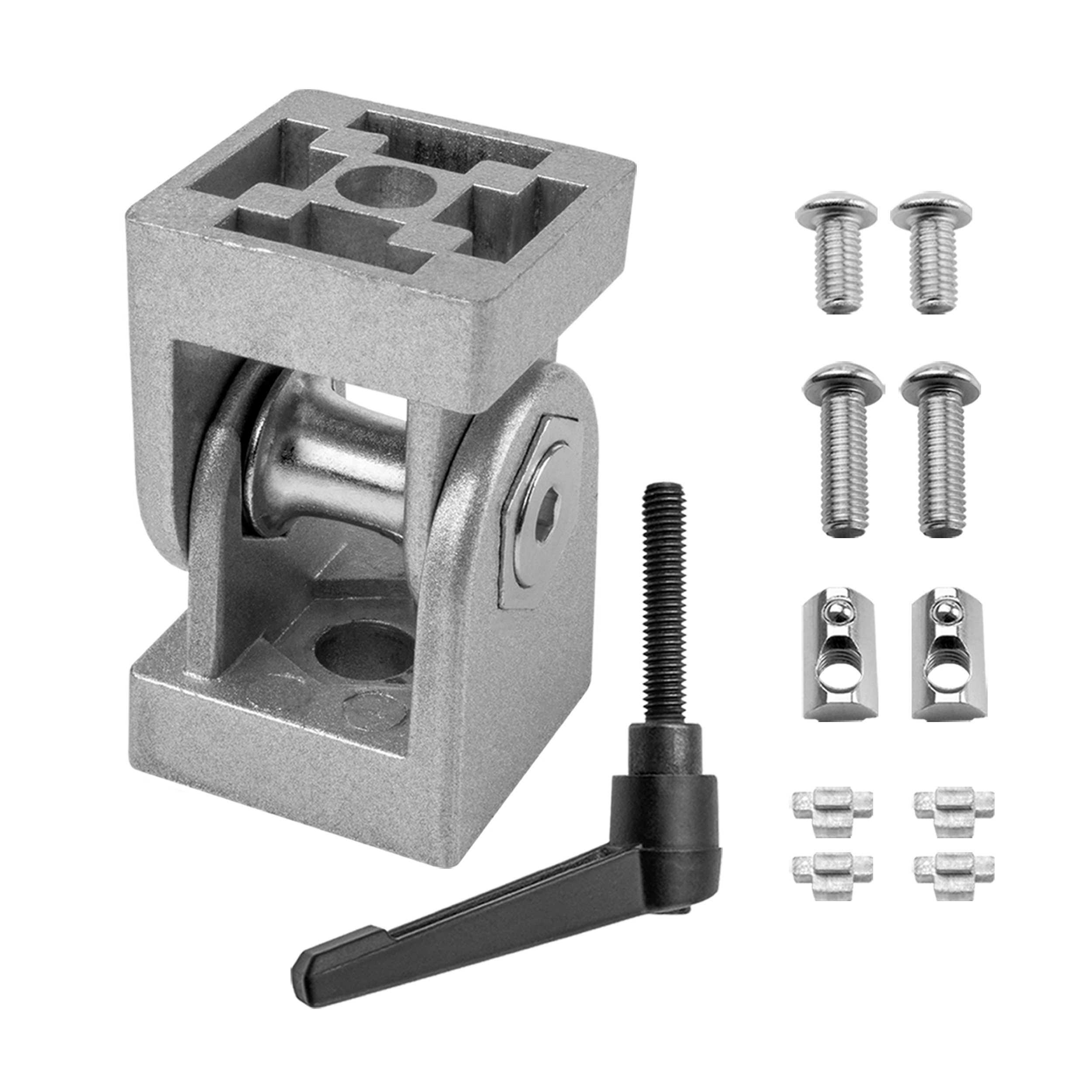 Gelenkverbinder Gelenk mit Klemmhebel Nut 8 für Aluprofil 40-er - 1 Stück Gelenkverbinder Gelenk mit Klemmhebel Nut 8 für Aluprofil 40-er