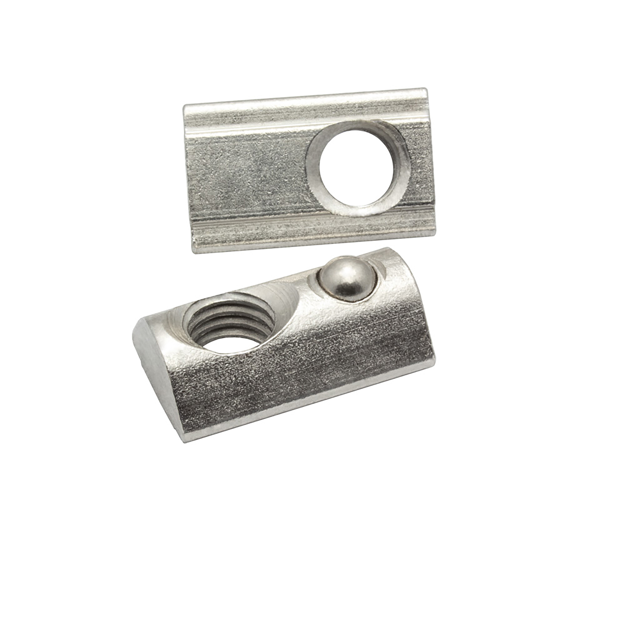 Nutenstein mit Federkugel und Steg M8 Nut 8 für Aluprofil 40-er - 100 Stück Nutenstein mit Federkugel und Steg M8 Nut 8 für Aluprofil 40-er - 100 Stück