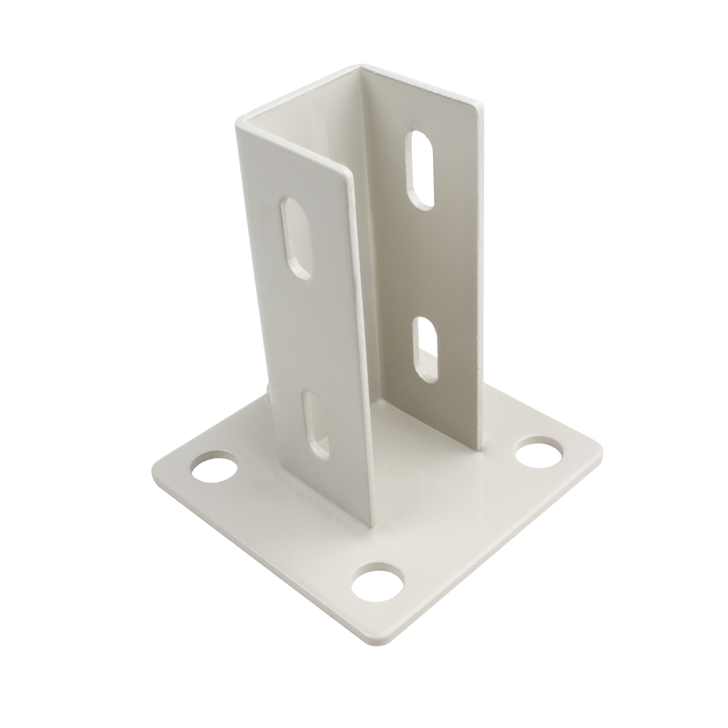 Pfostenkonsole Bodenmontage 40x40 Aluprofil inkl. Profil-Verschraubung