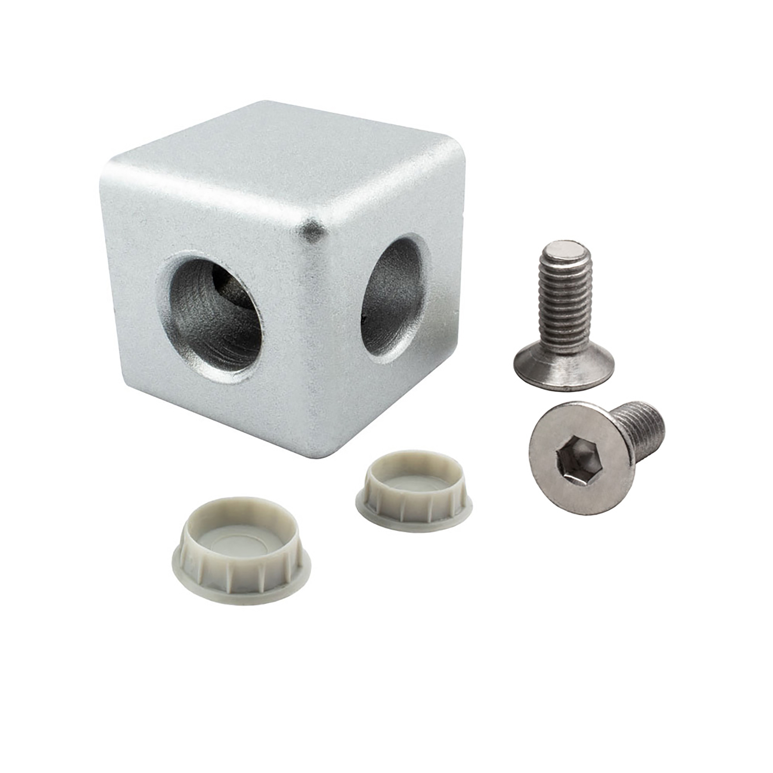 2-Wege Würfelverbinder Eck-Verbinder für Aluprofil 40x40 2-Wege Würfelverbinder Eck-Verbinder für Aluprofil 40x40