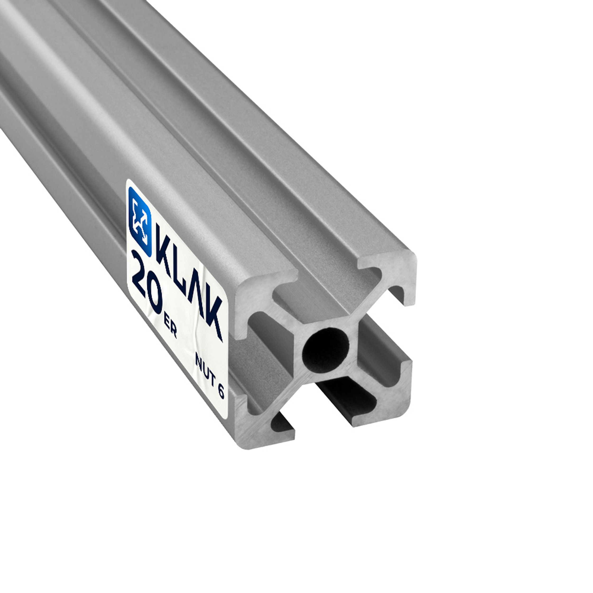 KLAK - Aluprofil 3m System-, Montage-, Konstruktionsprofil Nut 8 20x20 silber KLAK - Aluprofil 3m System-, Montage-, Konstruktionsprofil Nut 8 20x20 silber