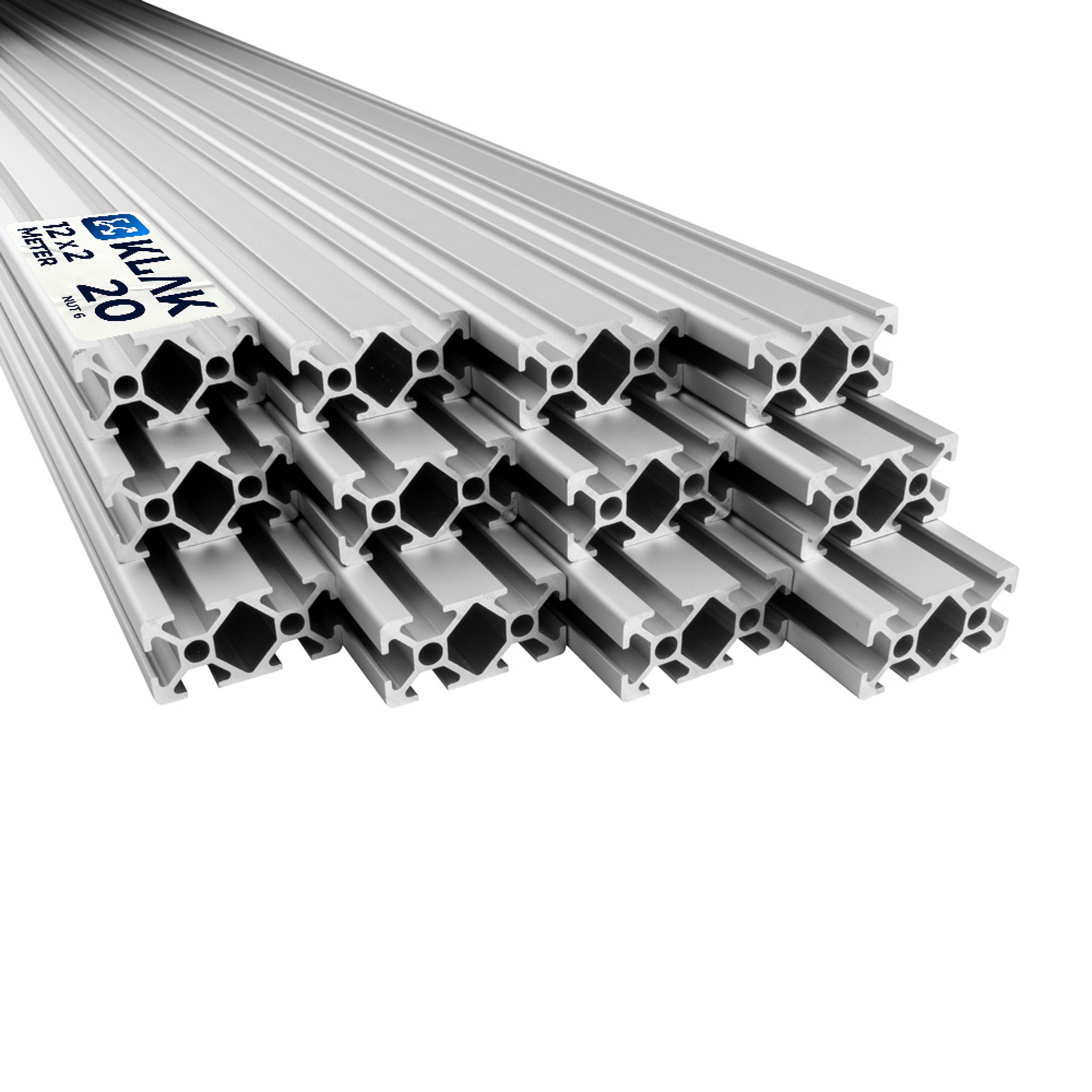 Alu Profil 12 Stück 20x40mm 2m System-, Montage-, Konstruktionsprofil Nut 6 Alu Profil 12 Stück 20x40mm 2m System-, Montage-, Konstruktionsprofil Nut 6