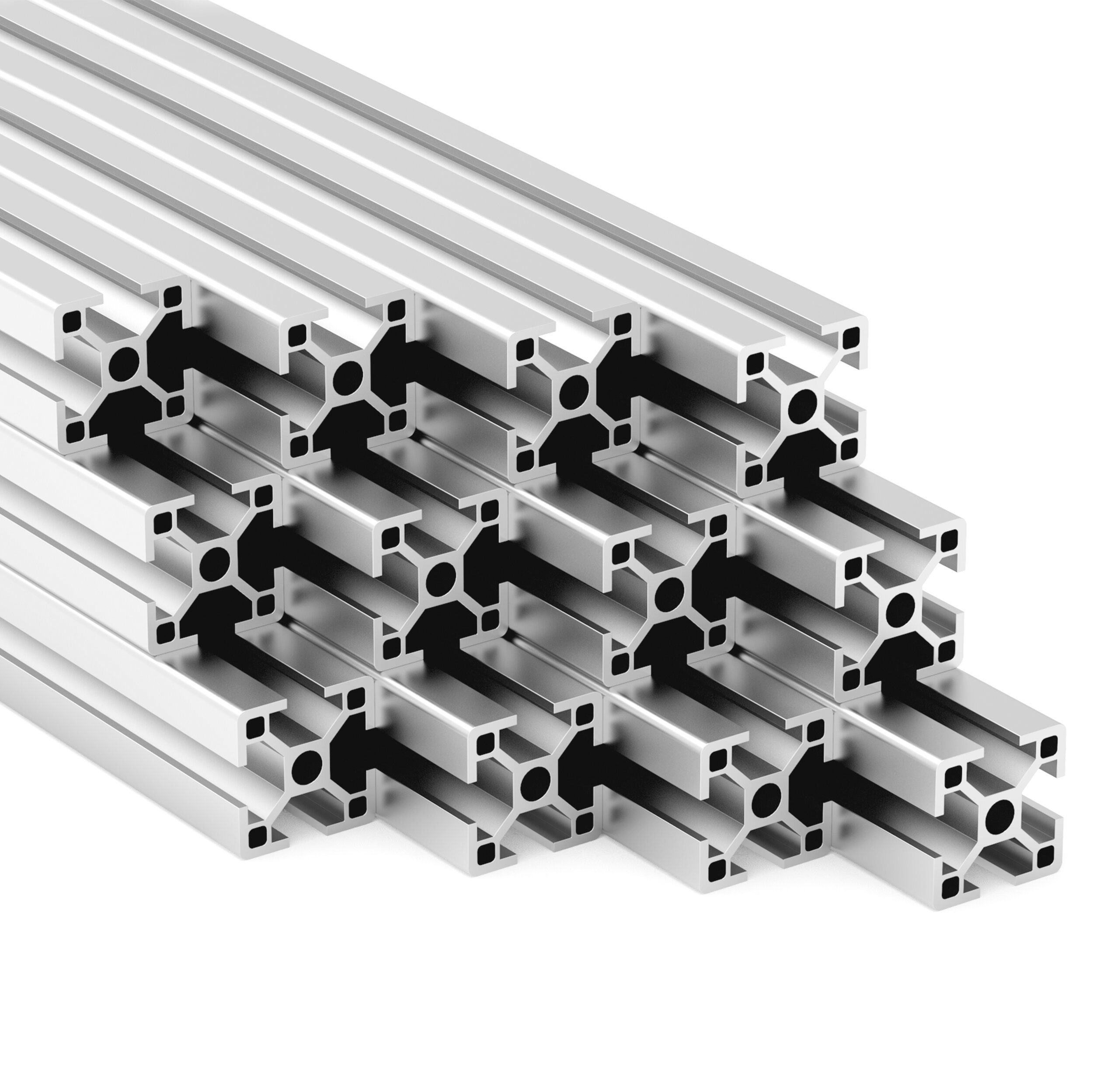 Alu Profil 12 Stück 30x30mm 2m System-, Montage-, Konstruktionsprofil Nut 8 Alu Profil 12 Stück 30x30mm 2m System-, Montage-, Konstruktionsprofil Nut 8