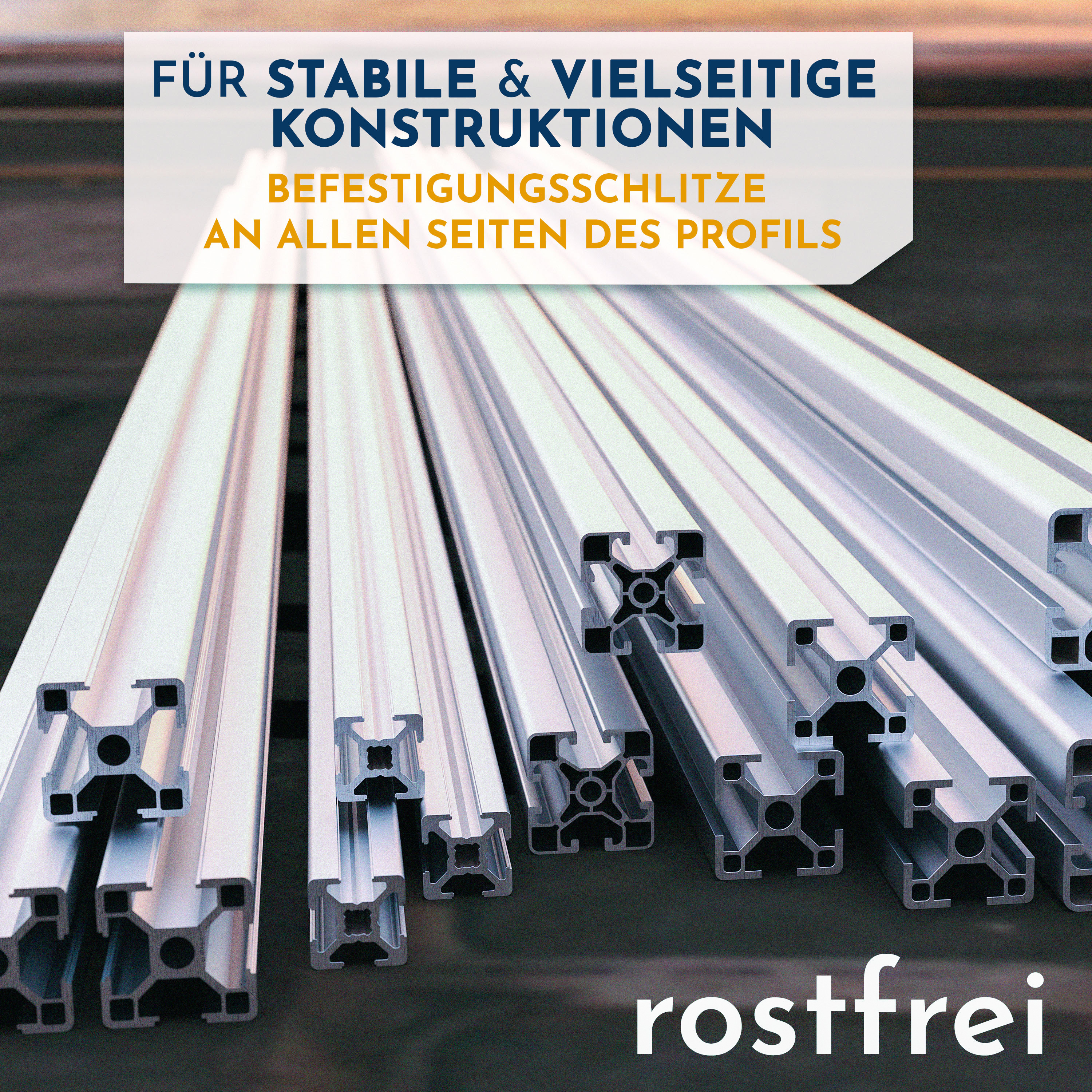 KLAK 40 - Aluprofil 4 Stück 40x40mm 3m System-, Montage-, Konstruktionsprofil Nut 8 schwarz