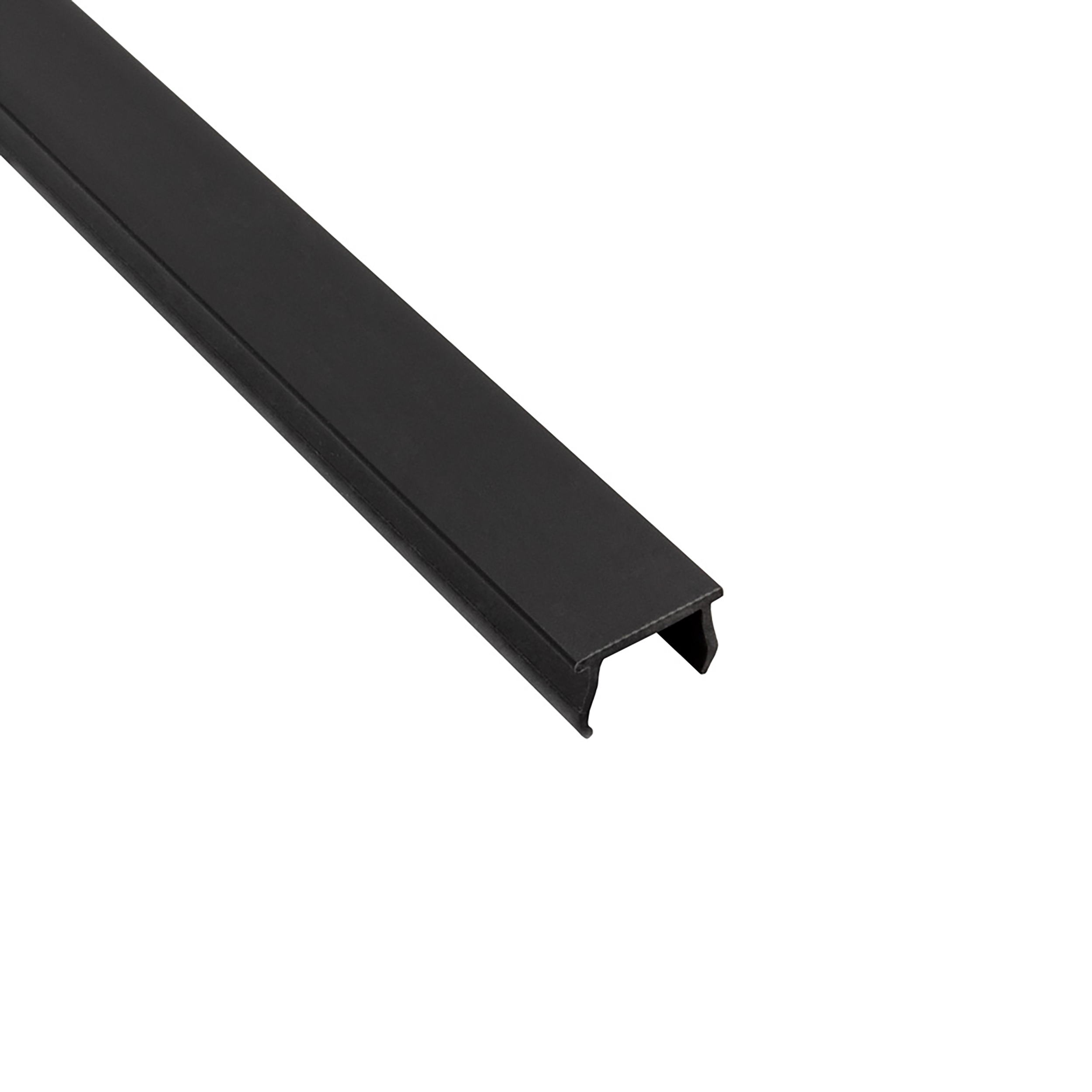Abdeckungen für Alu-Profil Nut 8 - Typ-I - Typ-B - schwarz - 2m