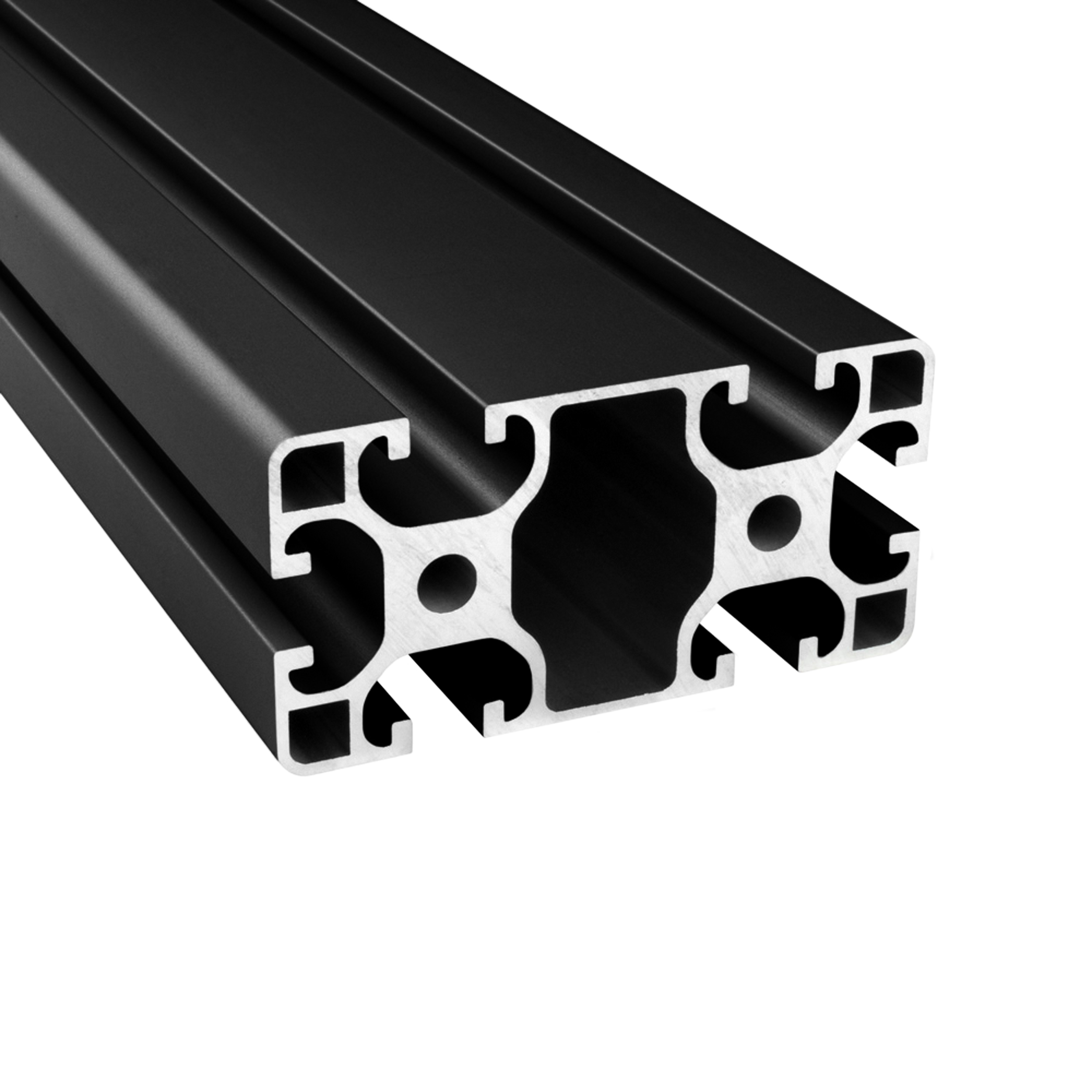 Alu Profil 4 Stück 40x80mm 2m System-, Montage-, Konstruktionsprofil Nut 8 schwarz ALU Profil Aluprofil 40x80mm Nut 8 Aluminium Systemprofil Typ I schwarz 900mm