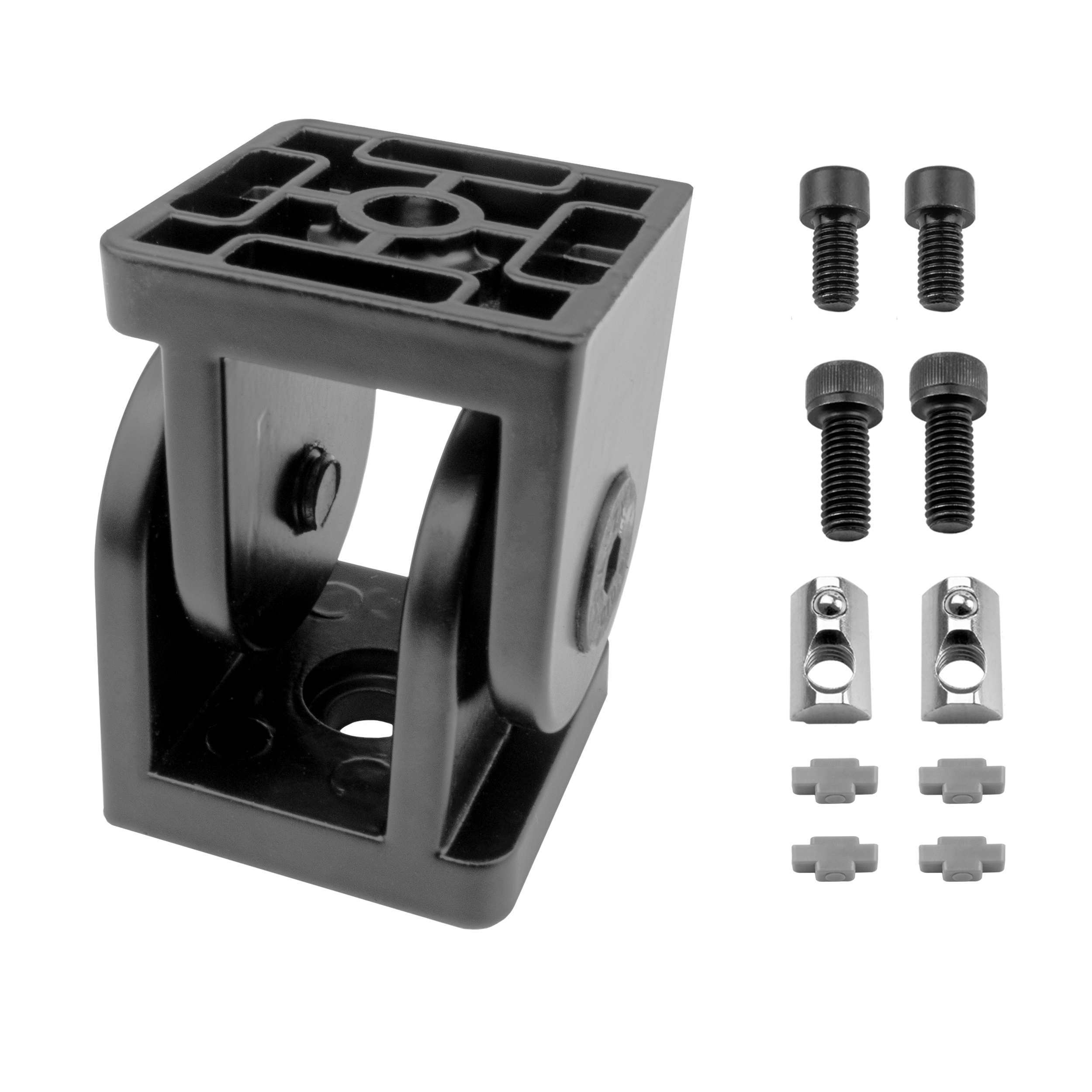 Gelenkverbinder Gelenk Winkelverbinder Nut 8 für Aluprofil 40-er schwarz - 1 Stück