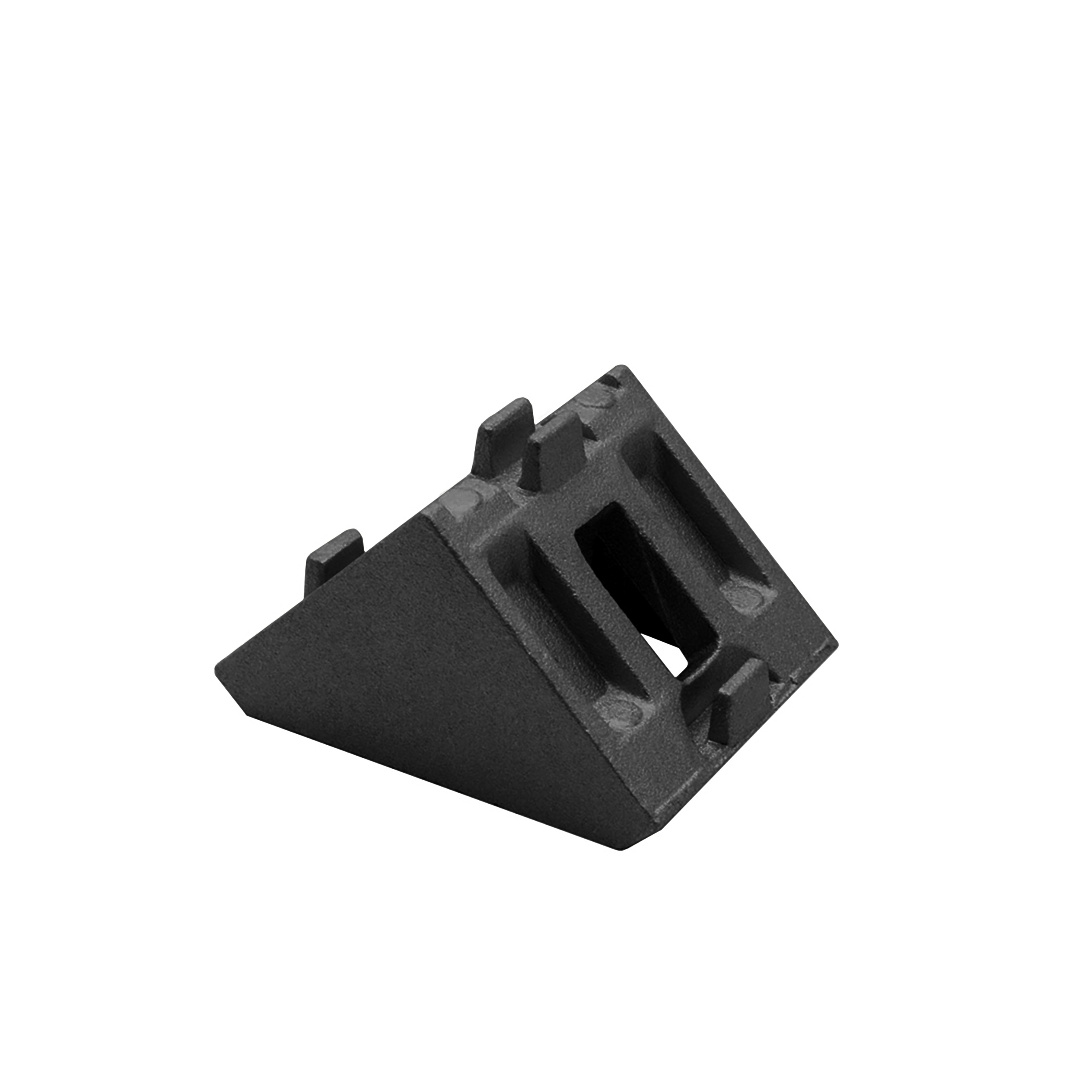 Befestigungswinkel ink. Schrauben und Nutensteine Nut 8 für Aluprofil 30-er schwarz Befestigungswinkel ink. Schrauben und Nutensteine Nut 8 für Aluprofil 30-er schwarz 1 Stück + Abdeckkappe