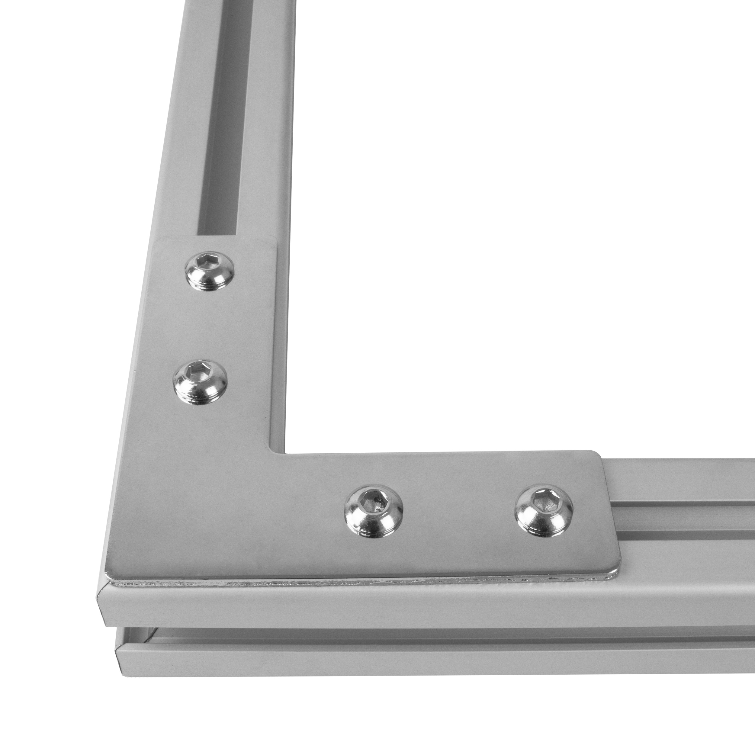 Verbinderplatte - L - 85x85mm Aussen L-Schnekel Flachverbinder 30x30 Aluprofil Verbinderplatte - L - 85x85mm Aussen L-Schnekel Flachverbinder 30x30 Aluprofil - 4 Stück