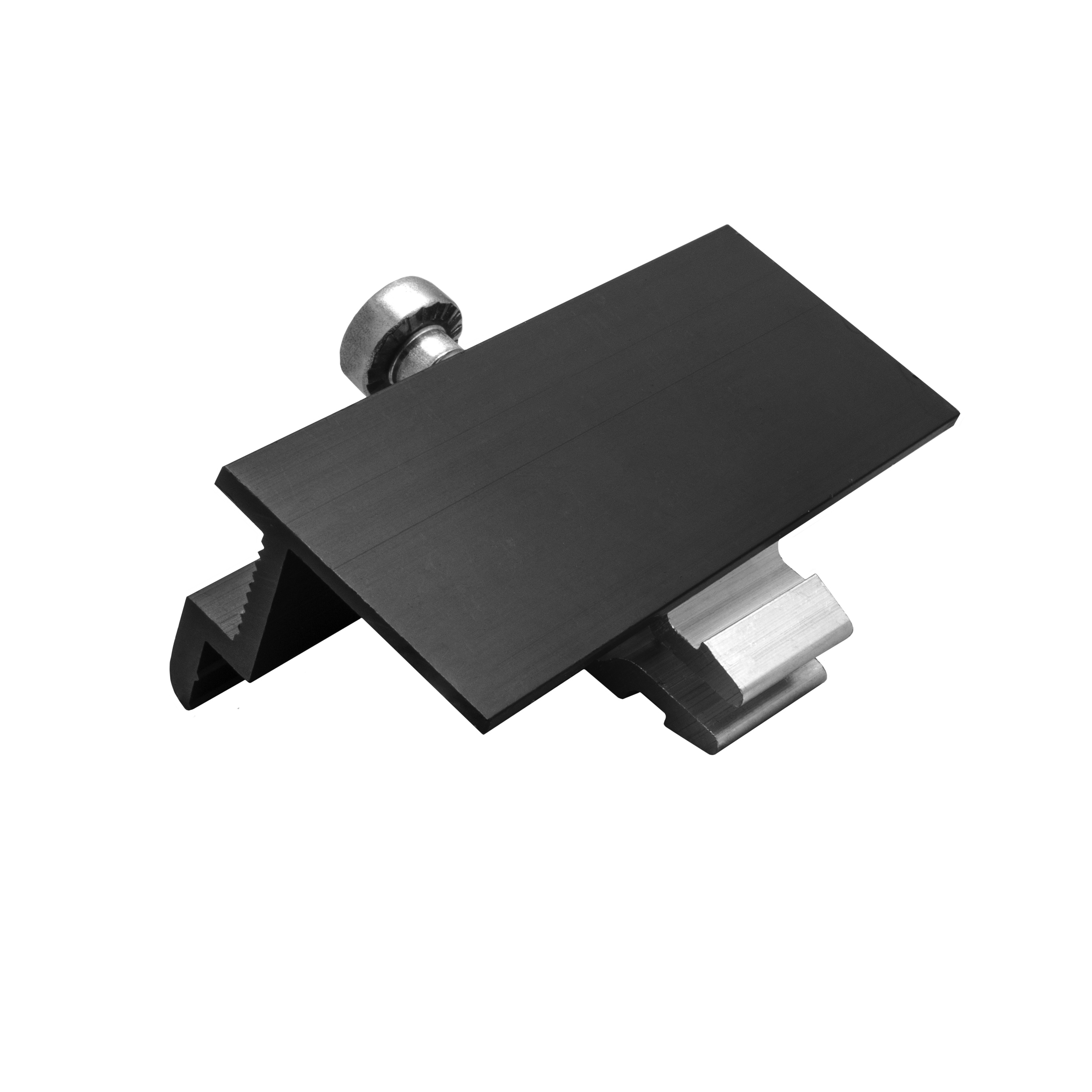 Solarprofile - 1x Endklemme schwarz - ohne MwSt. - TKSK-30 - PV-Profile - für Kreuzklemme - Zubehör