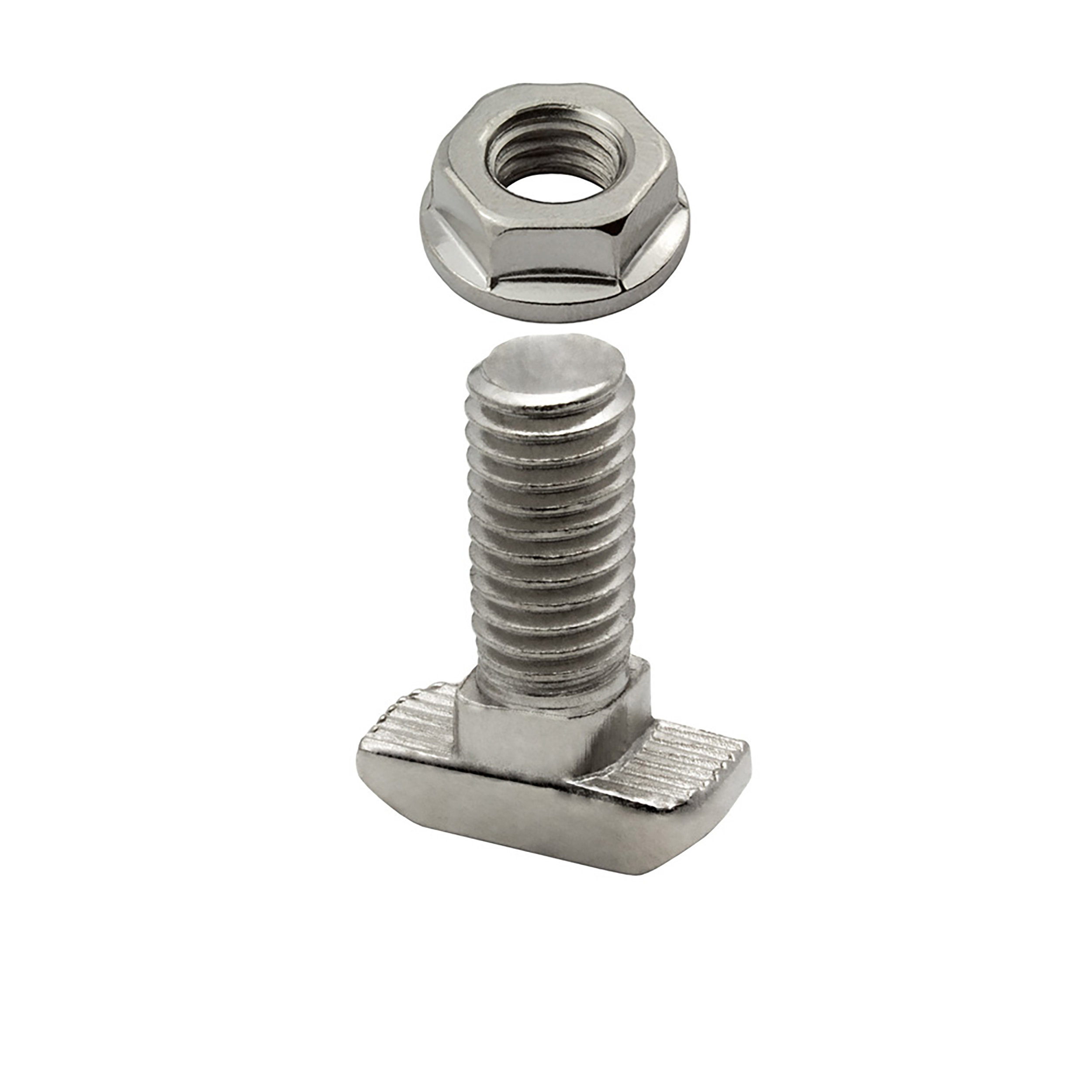 Hammerschraube T-Schraube M8 20mm Nut 8 für Aluprofil 40-er 10 Stück + Mutter Hammerkopfschraube T-Schraube M8 20mm Nut 8 Aluprofil 40-er 10 Stück + Mutter