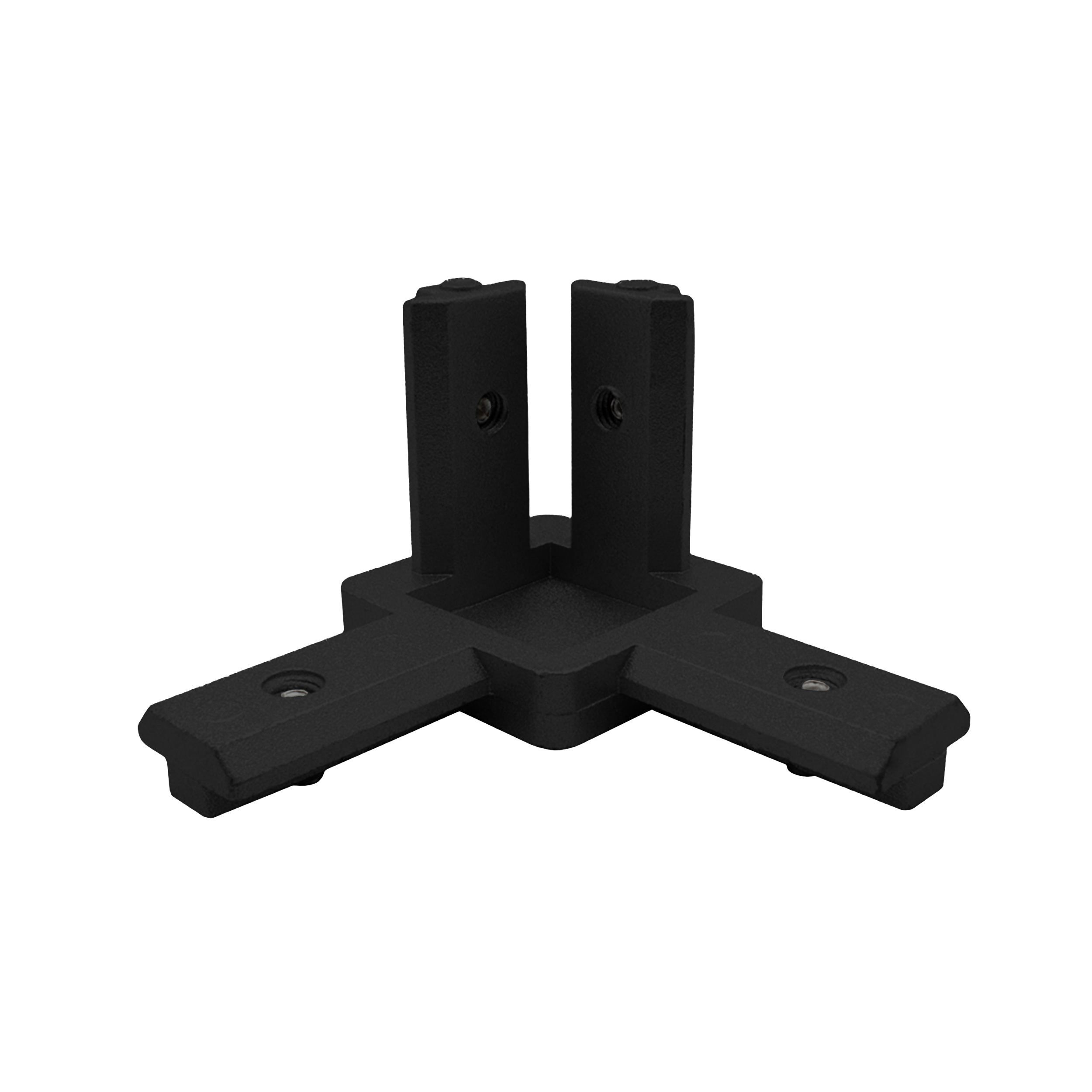 KLAK 40 - 3-Weg Verbinder Eckverbinder Nut 8 für Aluprofil 40x40 schwarz - 1 Stück