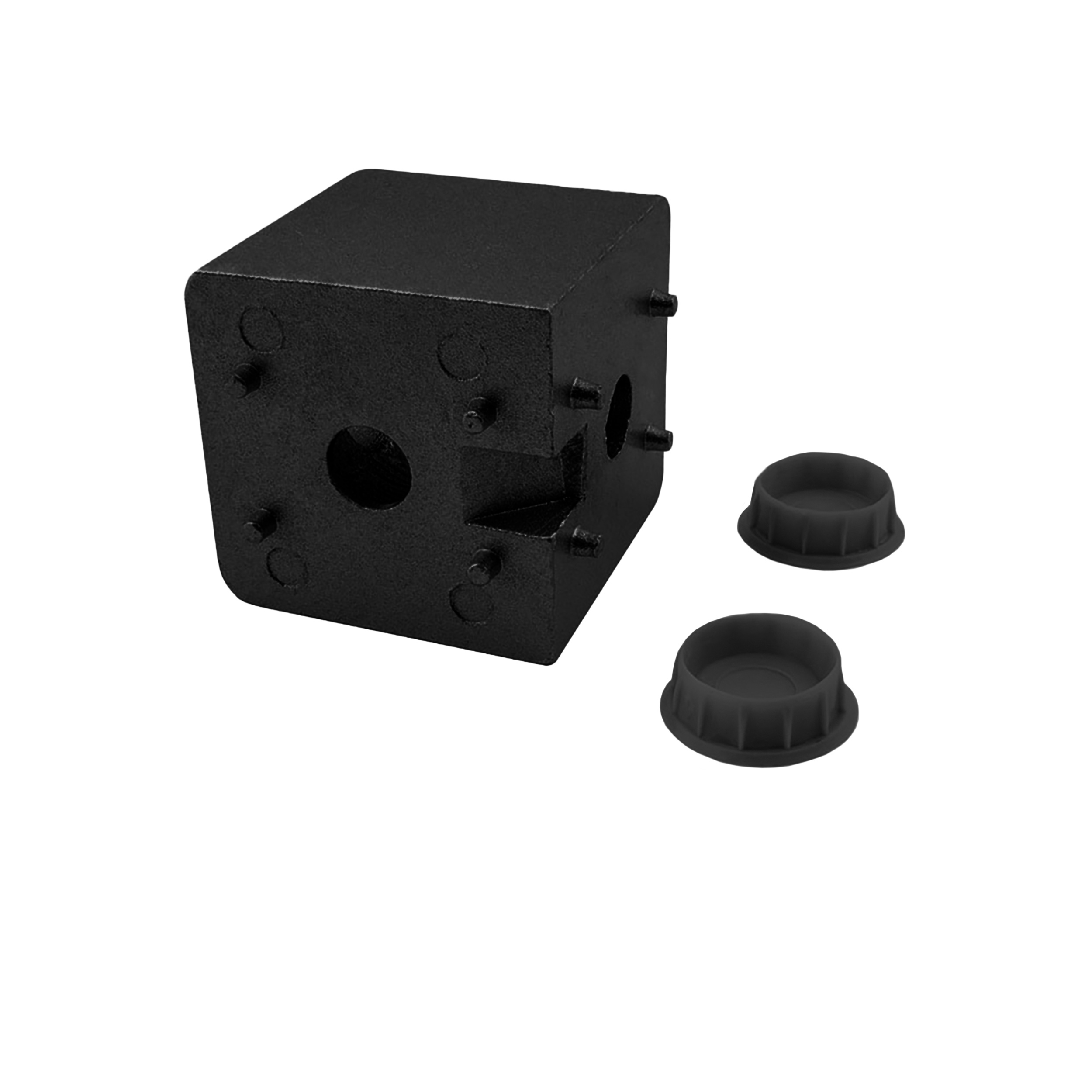KLAK 40 - 2-Wege Würfelverbinder Eck-Verbinder Aluprofil 40x40 schwarz 1 Stück
