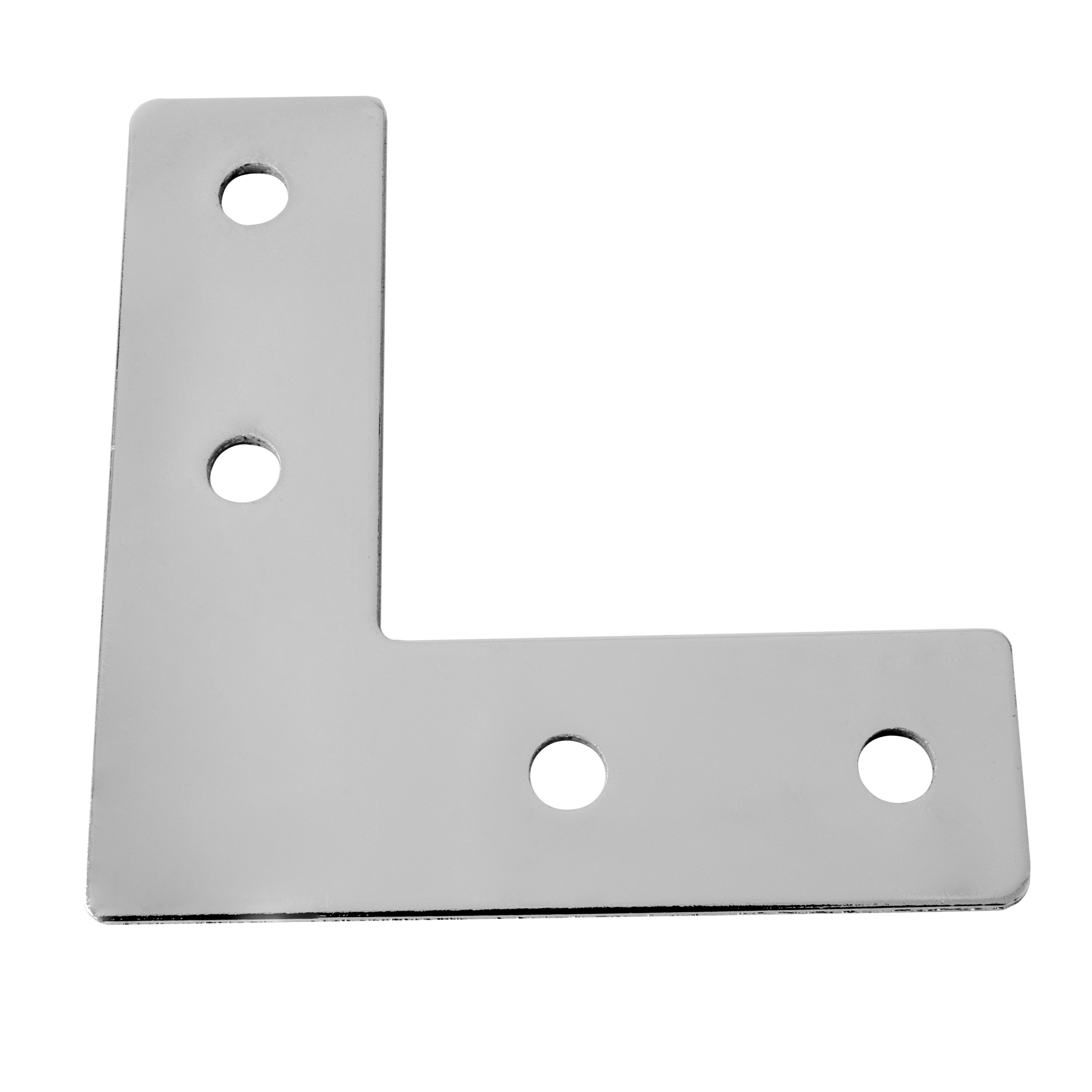 Verbinderplatte - L - 110x110mm Aussen L-Schnekel Flachverbinder 40x40 Aluprofil Verbinderplatte - L - 110x110mm Aussen L-Schnekel Flachverbinder 40x40 Aluprofil - 4 Stück inkl. Verschraubung