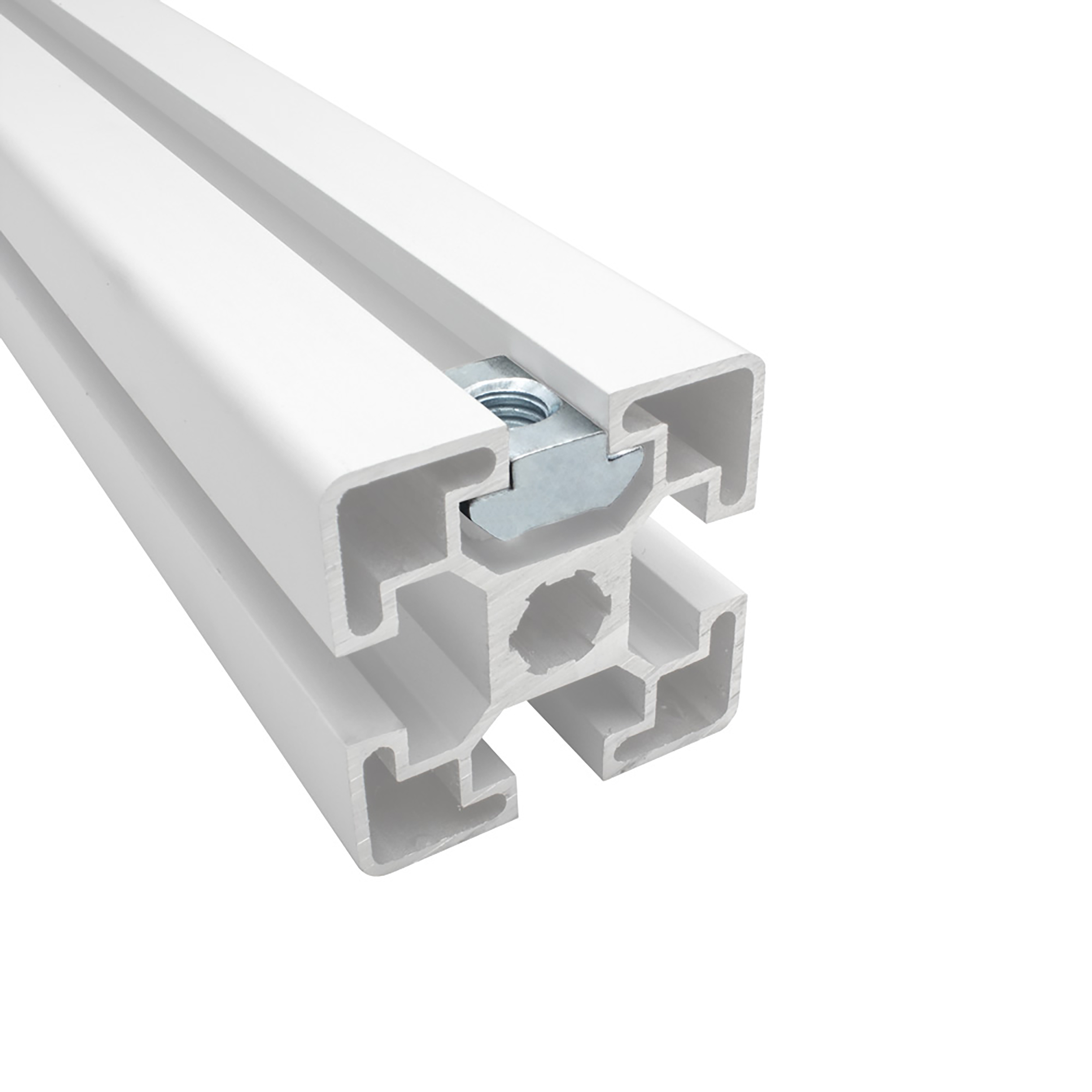 Edelstahl Nutenstein schwer Gleitmutter M8 Nut 10 für Aluprofil 45-er - 1 Stück Edelstahl Nutenstein schwer Gleitmutter M8 Nut 10 für Aluprofil 45-er - 1 Stück