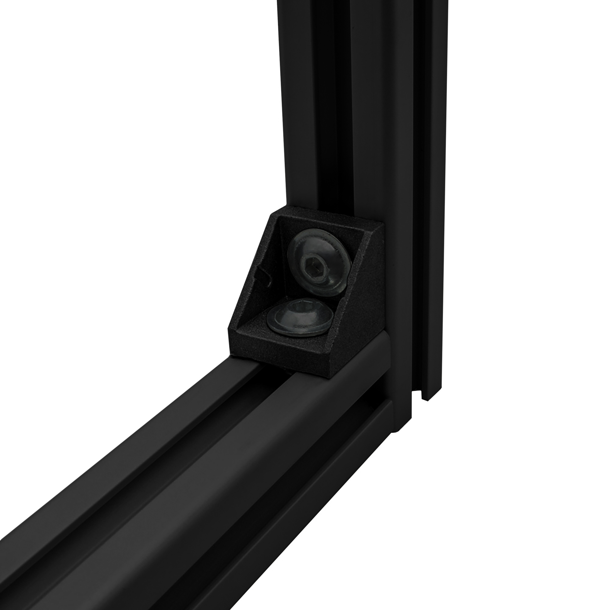 Befestigungswinkel ink. Schrauben und Nutensteine Nut 8 für Aluprofil 20-er schwarz Befestigungswinkel ink. Schrauben und Nutensteine Nut 6 für Aluprofil 20-er schwarz 1 Stück + Abdeckkappe