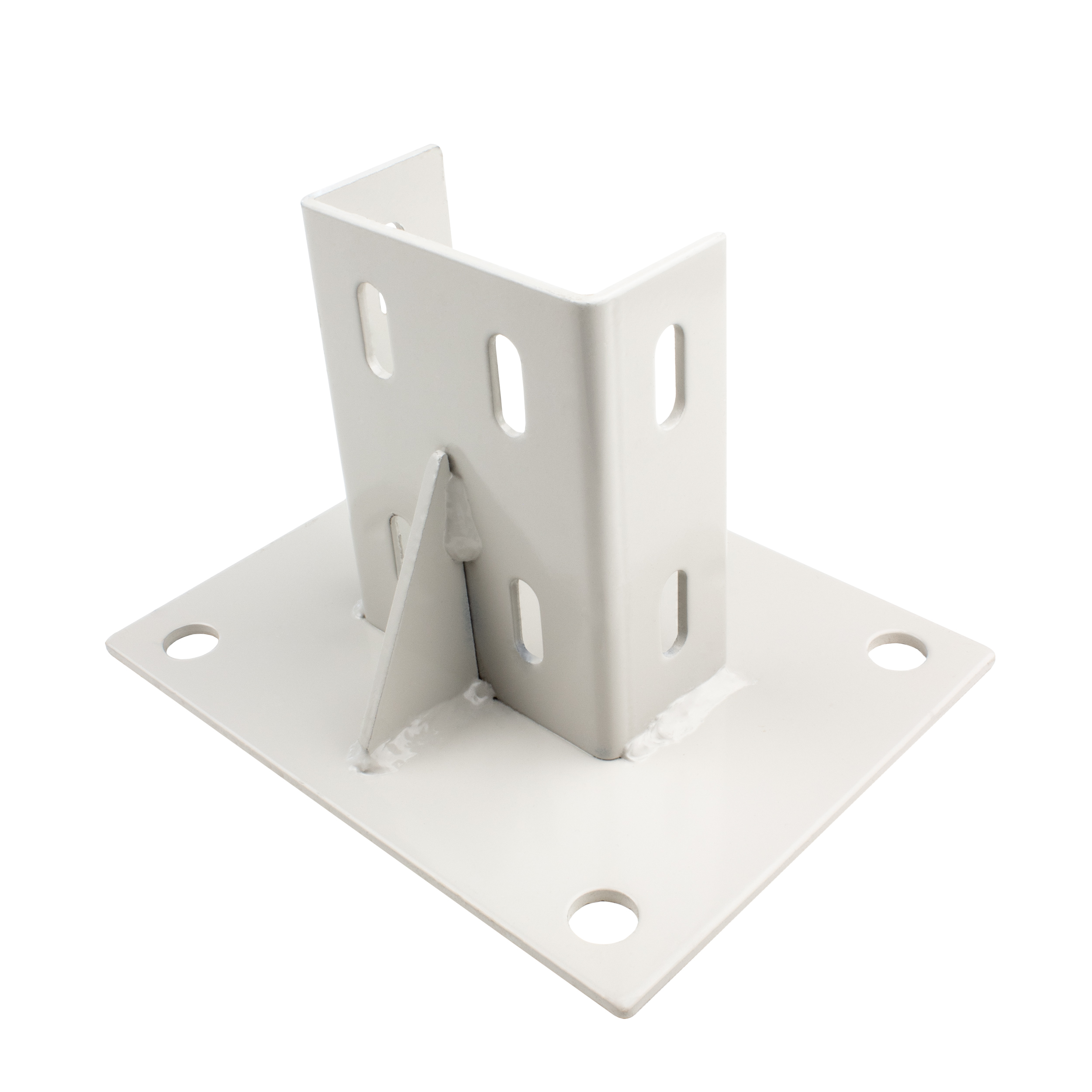 Pfostenkonsole Bodenmontage 40x80 Aluprofil inkl. Profil-Verschraubung