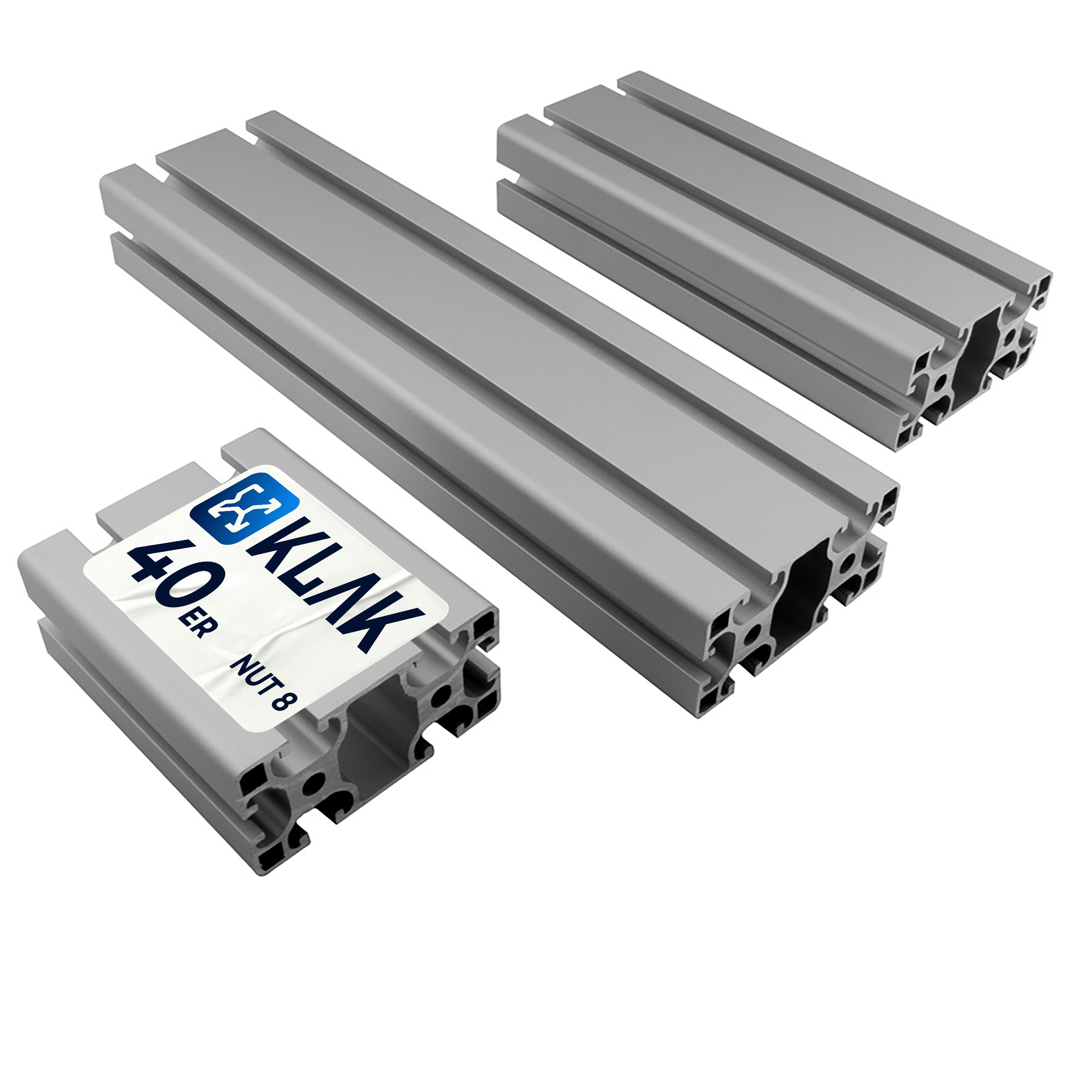 ALU Profil Aluprofil 40x80mm Nut 8 Aluminium Systemprofil Typ I 100mm-2000mm