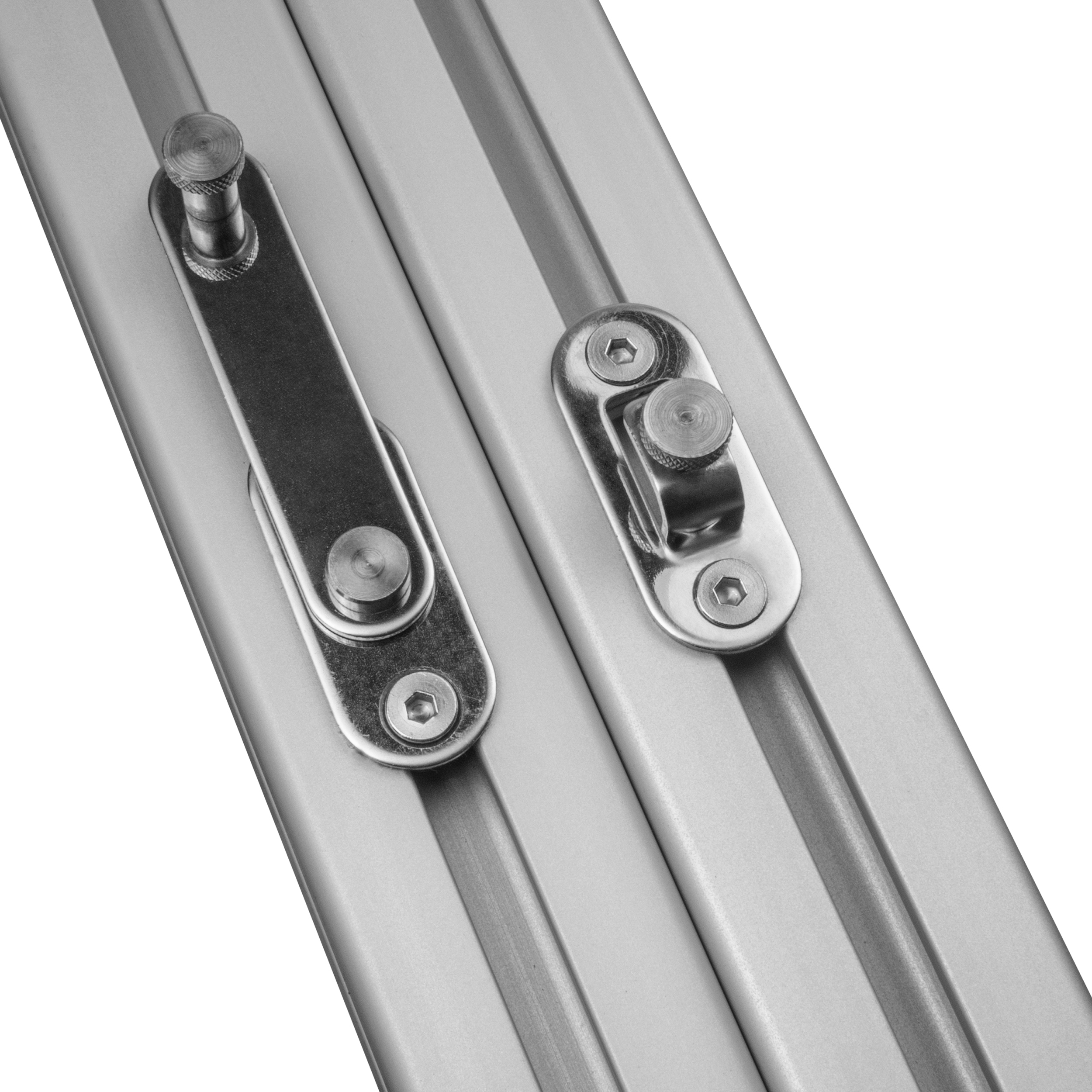 Türriegel Schwenkverriegelung Edelstahl Nut 8 für 45-er Profile Türriegel Schwenkverriegelung Edelstahl Nut 8 für 45-er Profile - 1 Stück