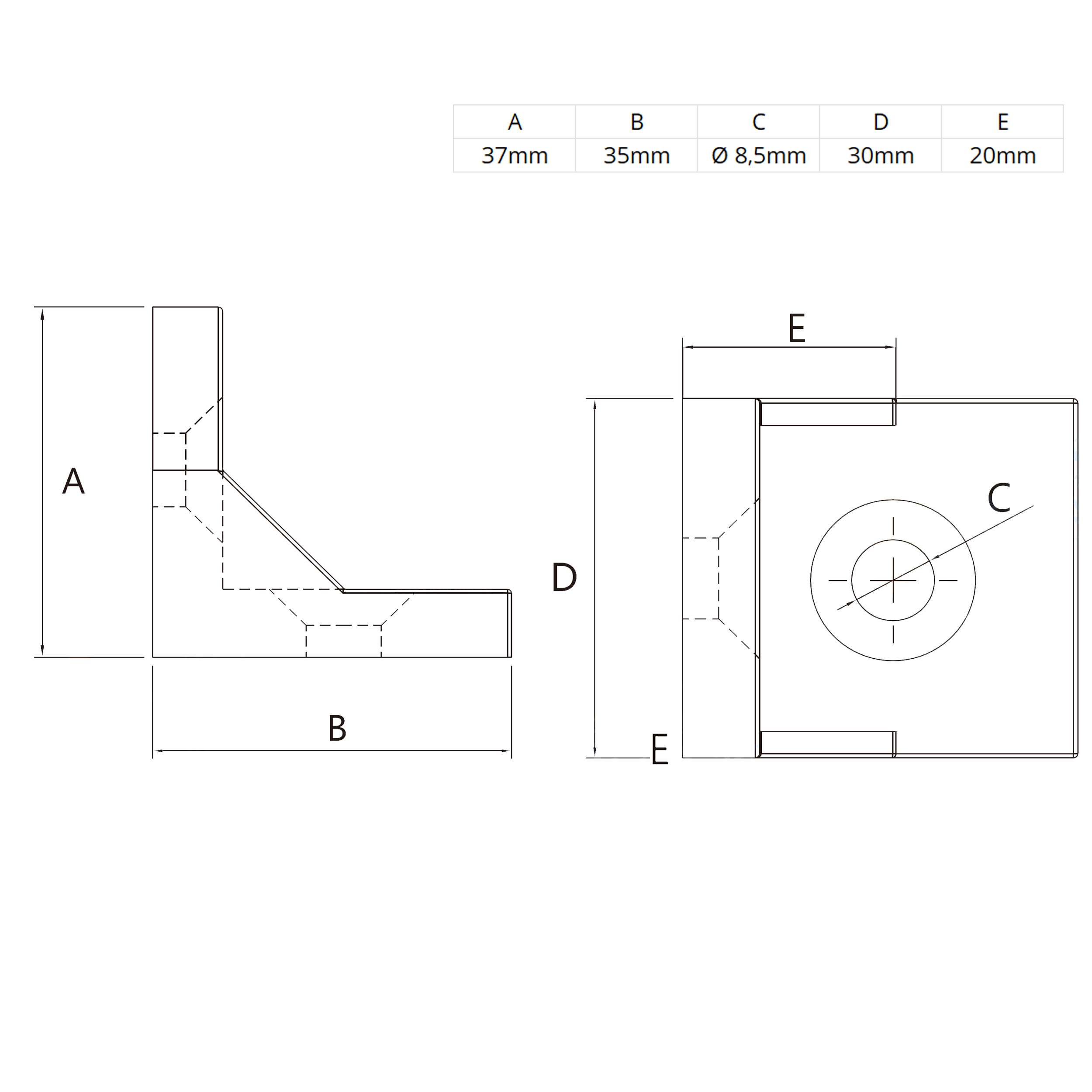 Drehwinkel Verbinder ink. Schrauben und Nutensteine Nut 8 für Aluprofil 40-er Drehwinkel Verbinder ink. Schrauben und Nutensteine Nut 8 für Aluprofil 40-er -1 Stück