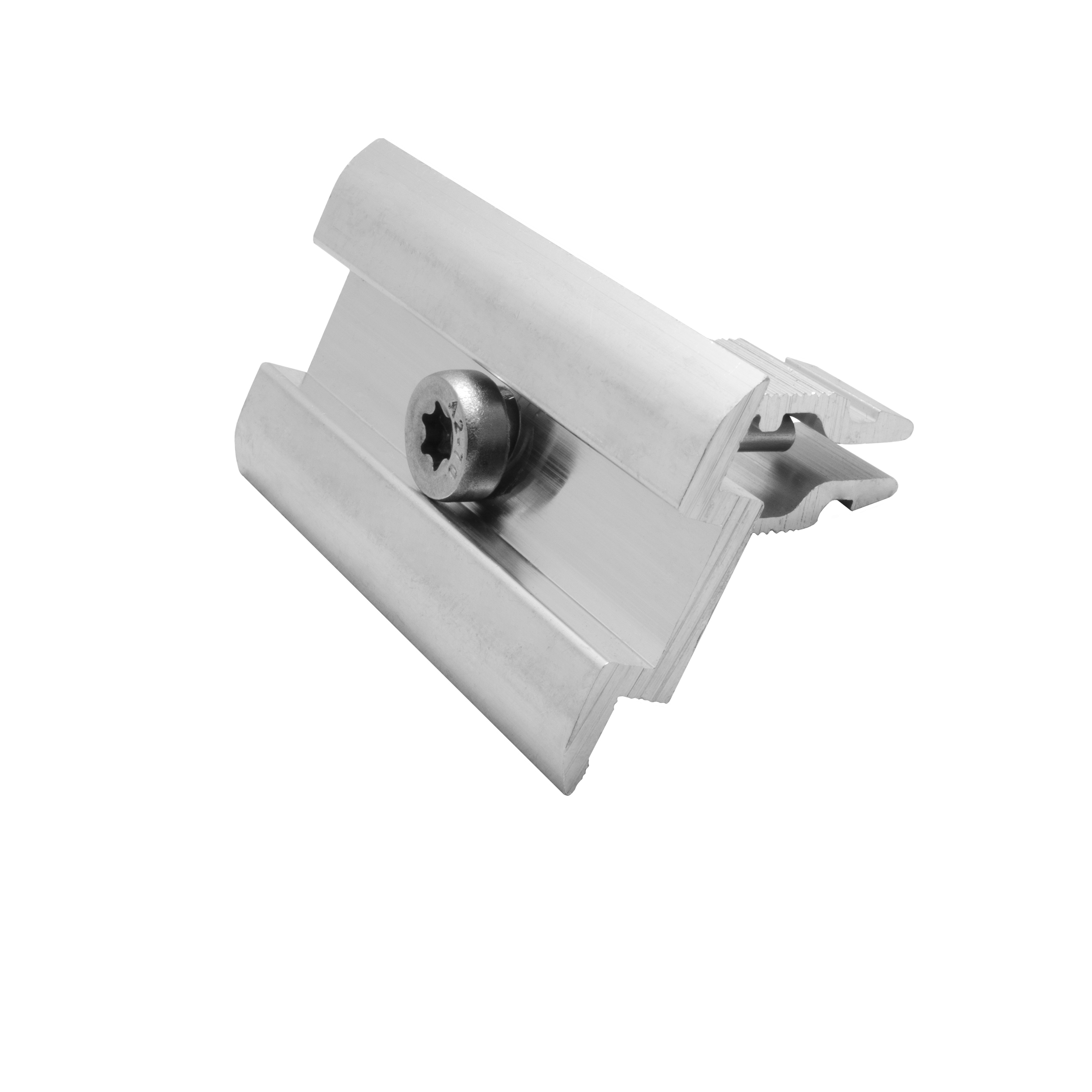 Solarprofile - 1x Mittelklemme silber - ohne MwSt. - TKSK-30 - PV-Profile - für Kreuzklemme - Zubehör