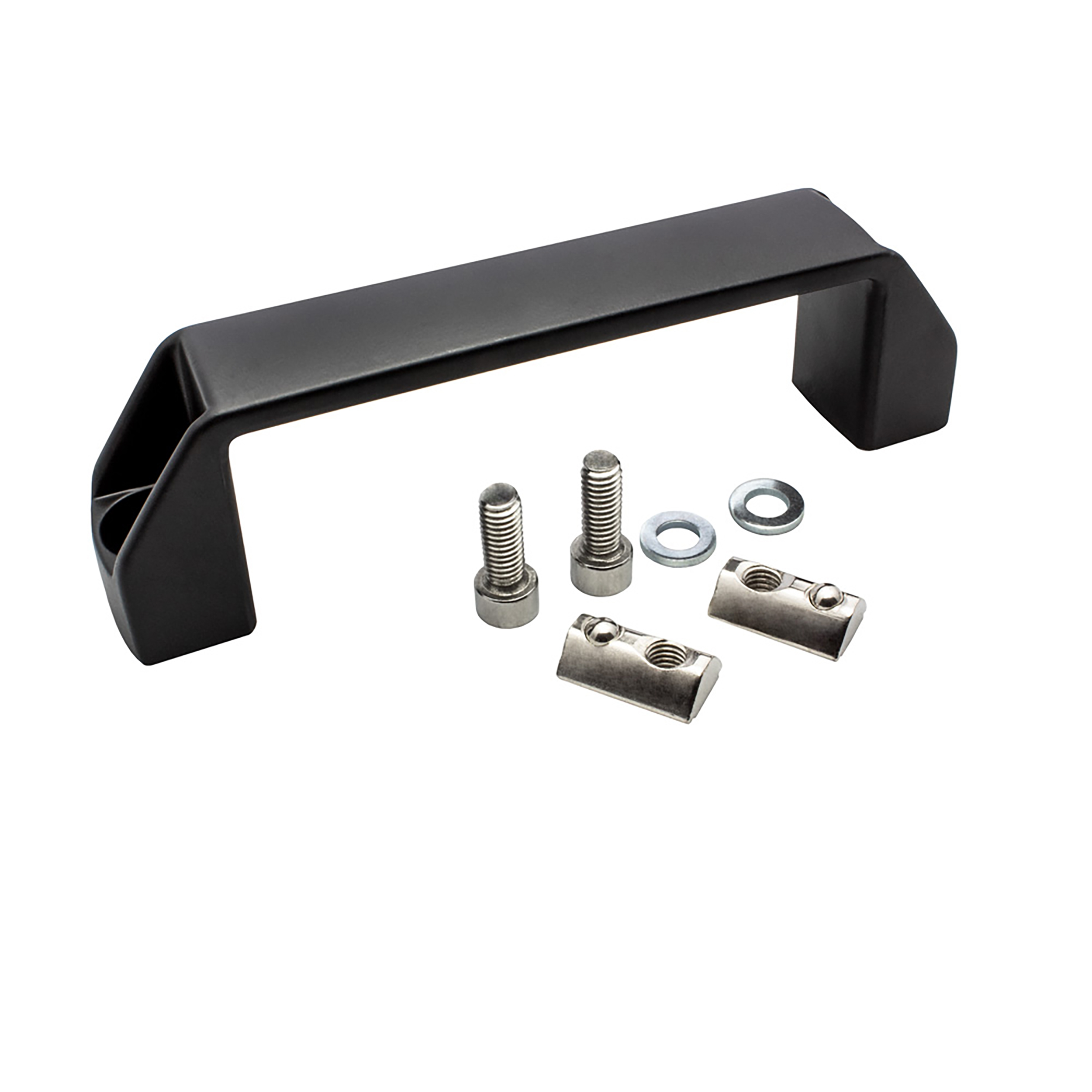 Bügelgriff Nut 8 Handgriff 120mm für Aluprofil 30-er inkl. Verschraubung - 1 Stück Bügelgriff Nut 8 Handgriff 120mm für Aluprofil 30-er inkl. Verschraubung - 1 Stück