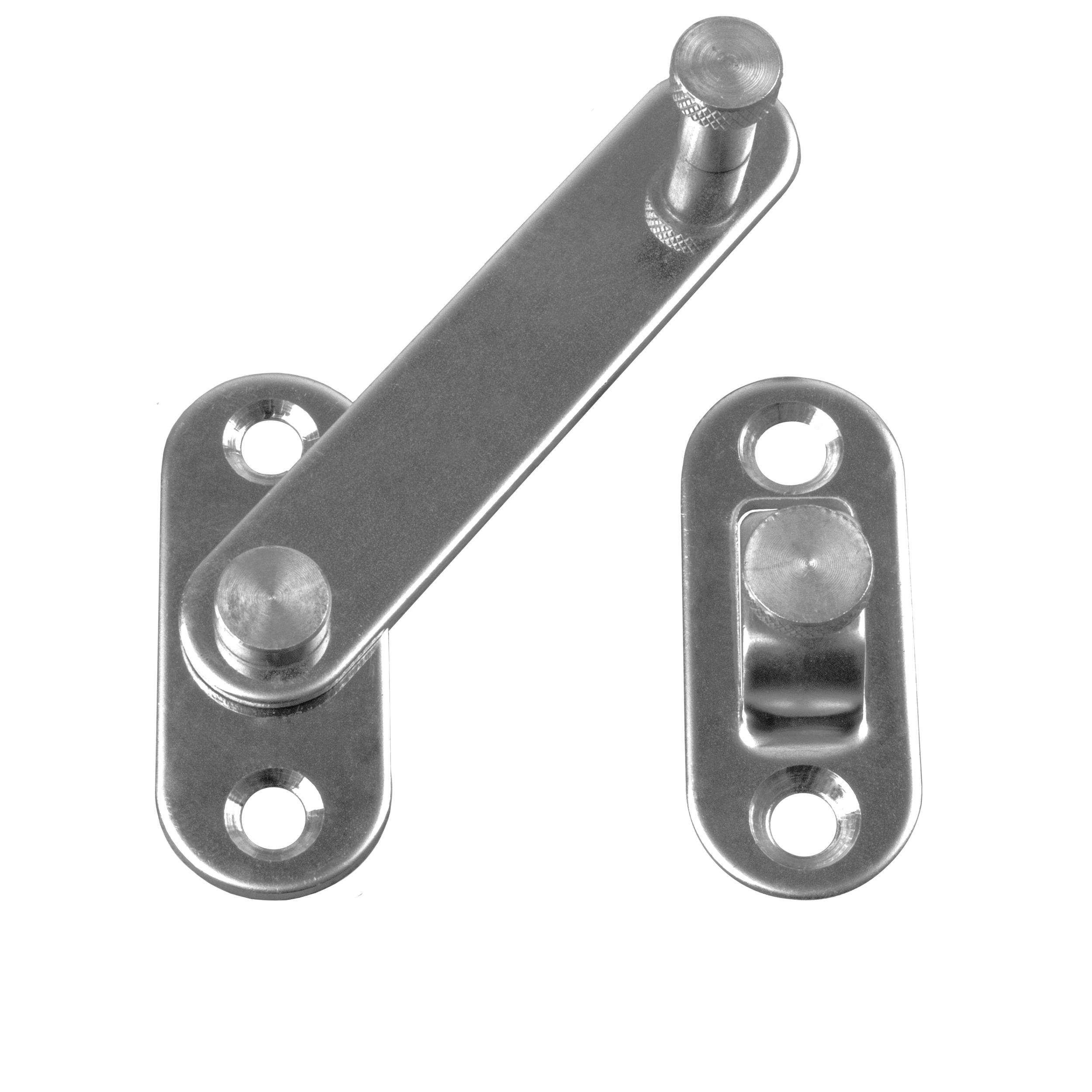 Türriegel Schwenkverriegelung Edelstahl Nut 8 für 45-er Profile - 1 Stück