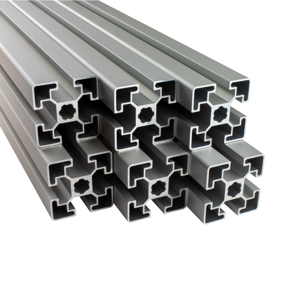 Alu Profil 6 Stück 45x45mm 2m System-, Montage-, Konstruktionsprofil Nut 10