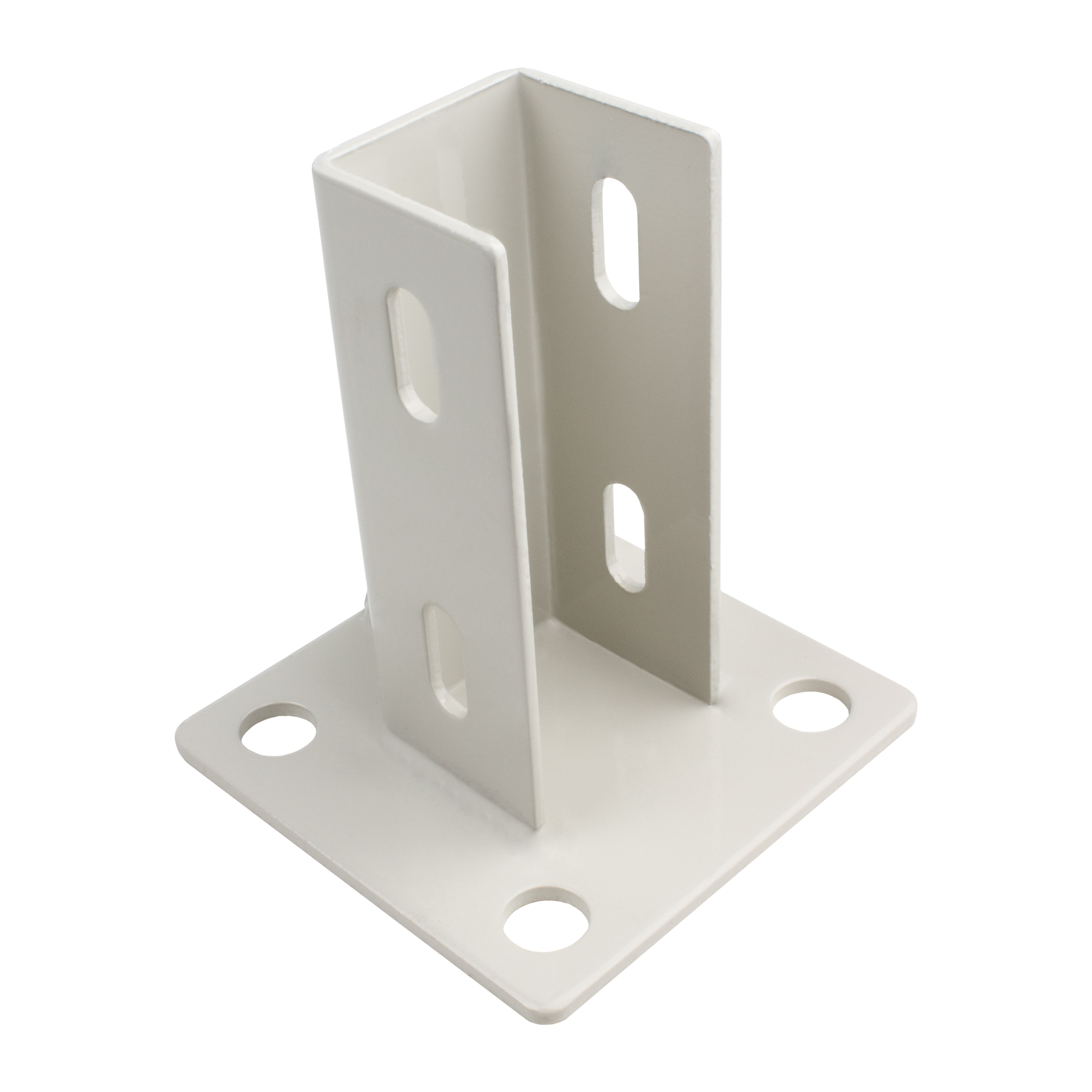 Pfostenkonsole Bodenmontage 45x45 Aluprofil inkl. Profil-Verschraubung - 1 Stück Pfostenkonsole Bodenmontage 45x45 Aluprofil inkl. Profil-Verschraubung