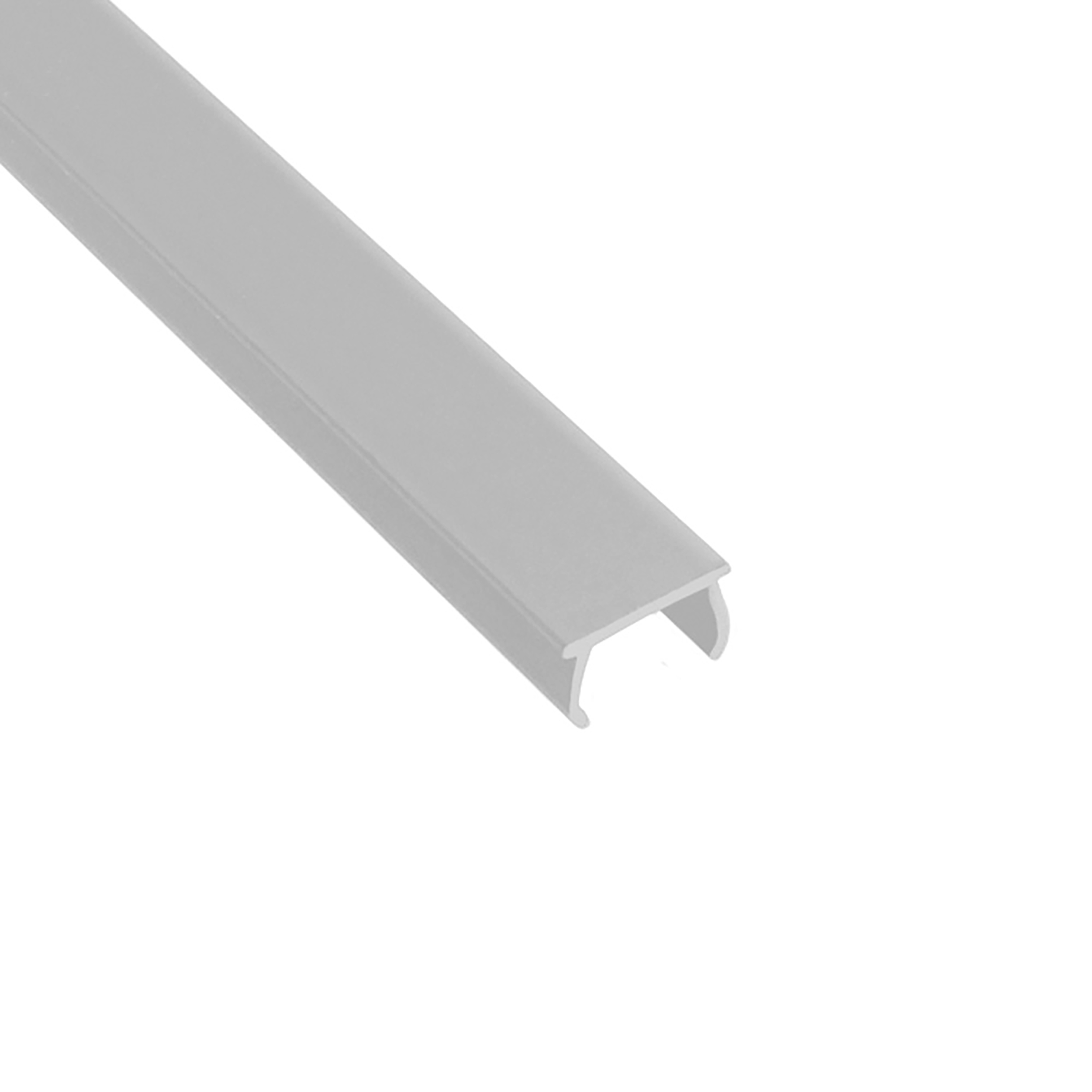 Abdeckungen für Alu-Profil Nut 10 - Typ-I - Typ-B - grau - 2m
