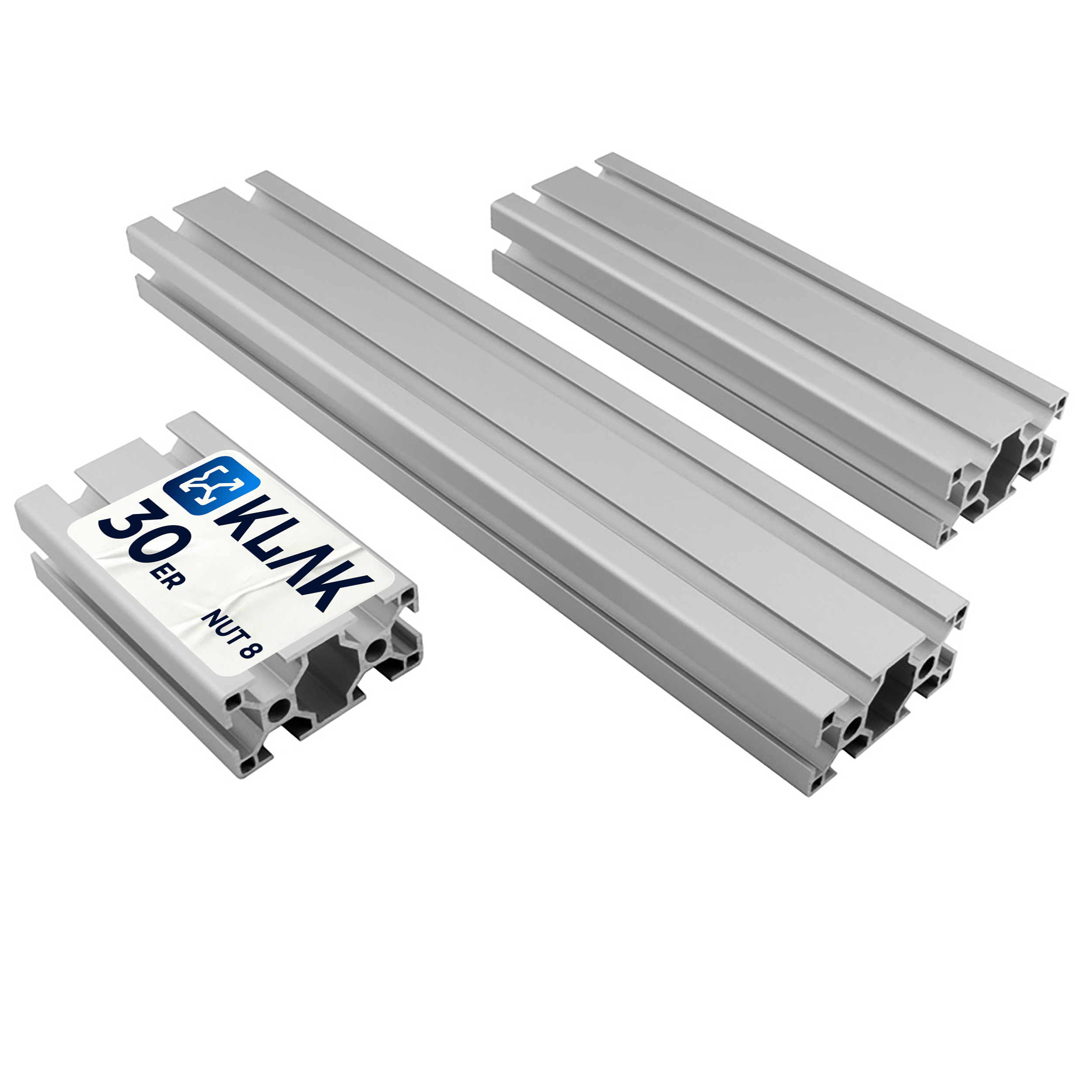 ALU Profil Aluprofil 30x60mm Nut 8 Aluminium Systemprofil Typ I 100mm-2000mm ALU Profil Aluprofil 30x60mm Nut 8 Aluminium Systemprofil Typ I 200cm 2000mm