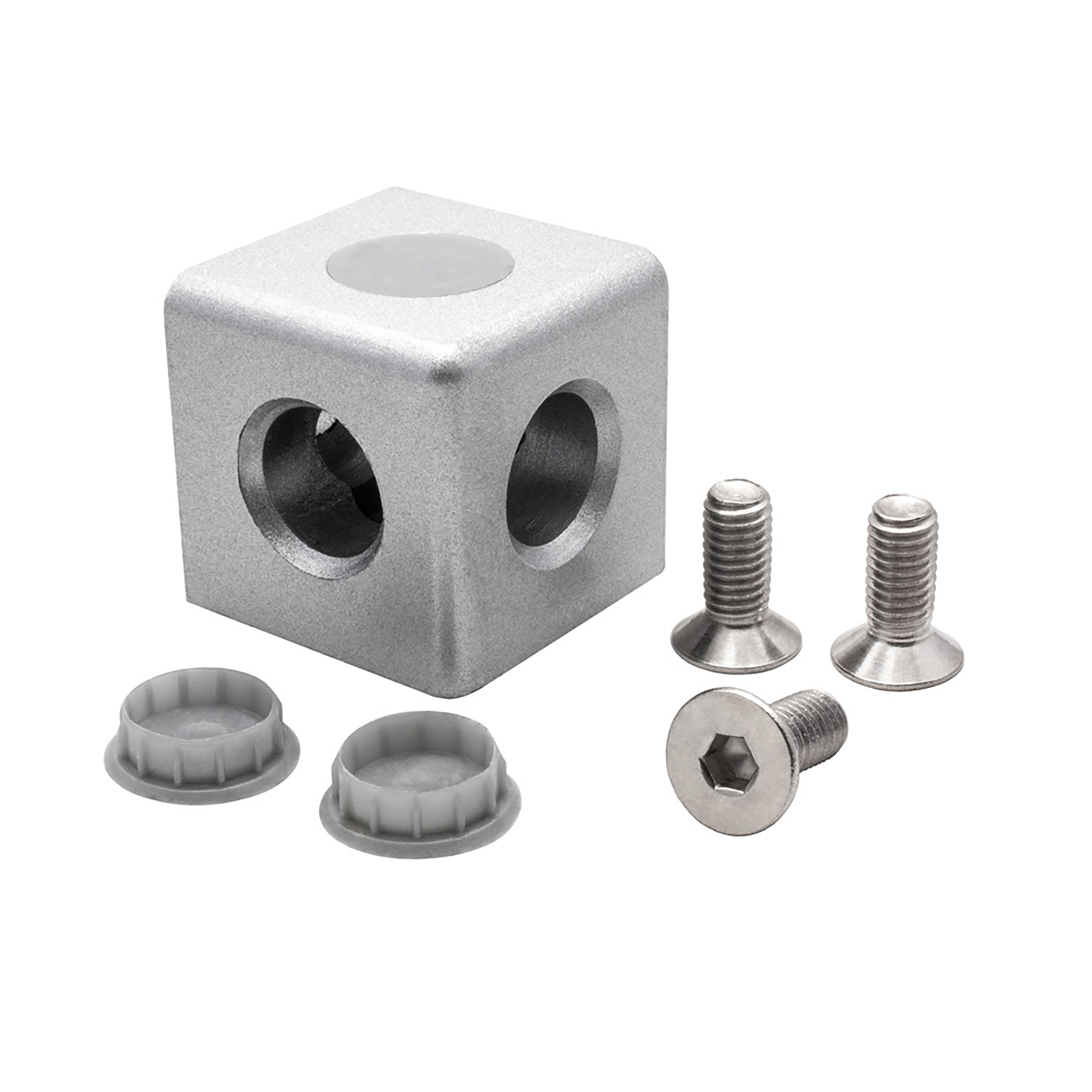 3-Wege Würfelverbinder Eck-Verbinder für Aluprofil 40x40 - 1 Stück