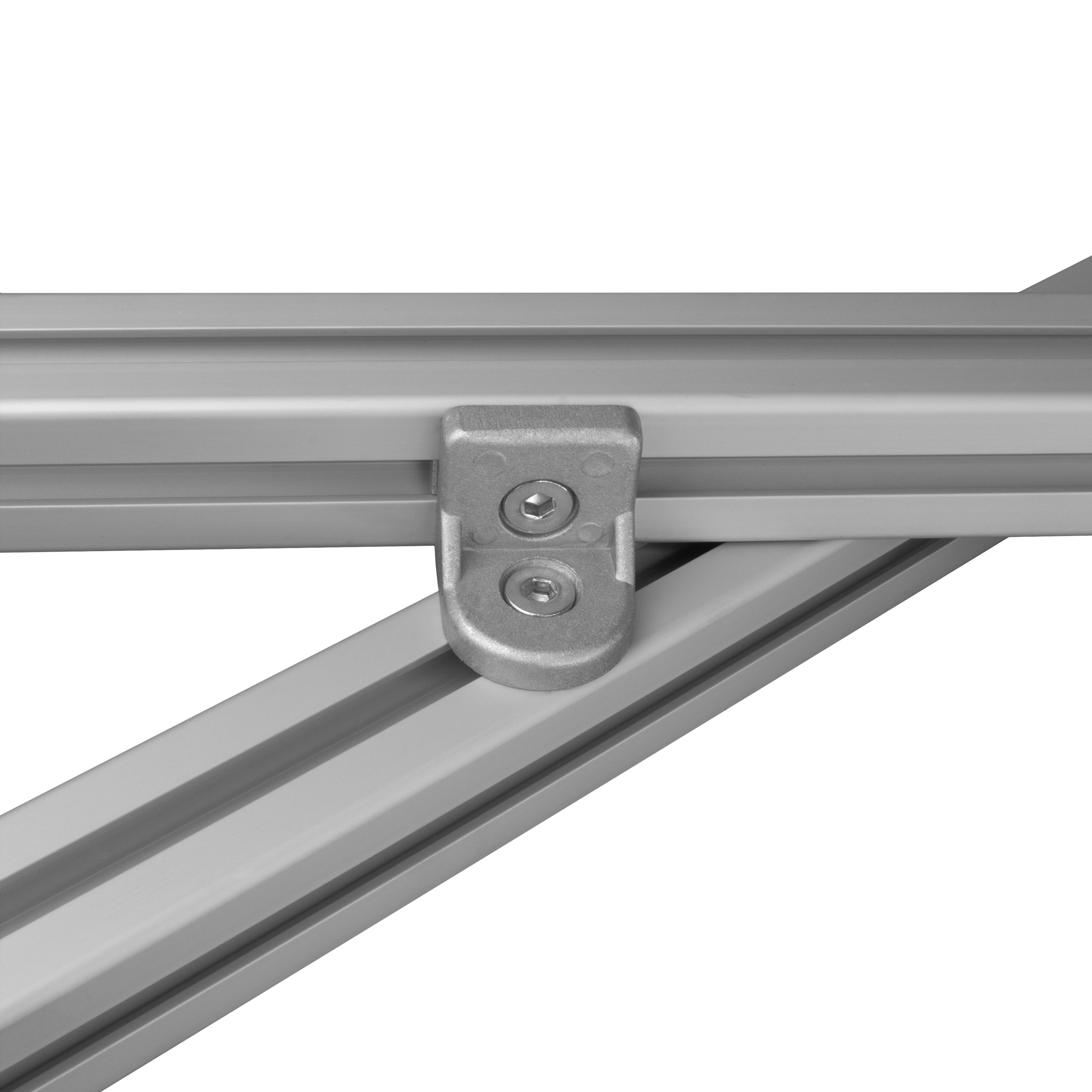 Drehwinkel Verbinder ink. Schrauben und Nutensteine Nut 8 für Aluprofil 30-er Drehwinkel Verbinder ink. Schrauben und Nutensteine Nut 8 für Aluprofil 30-er - 1 Stück