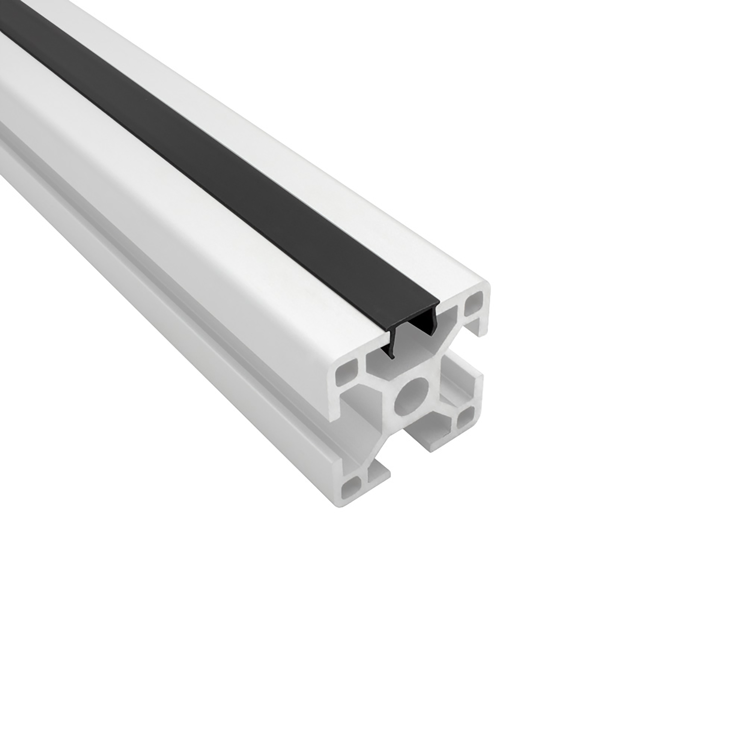Abdeckungen für Alu-Profil Nut 8 - Typ-I - Typ-B - schwarz - 2m