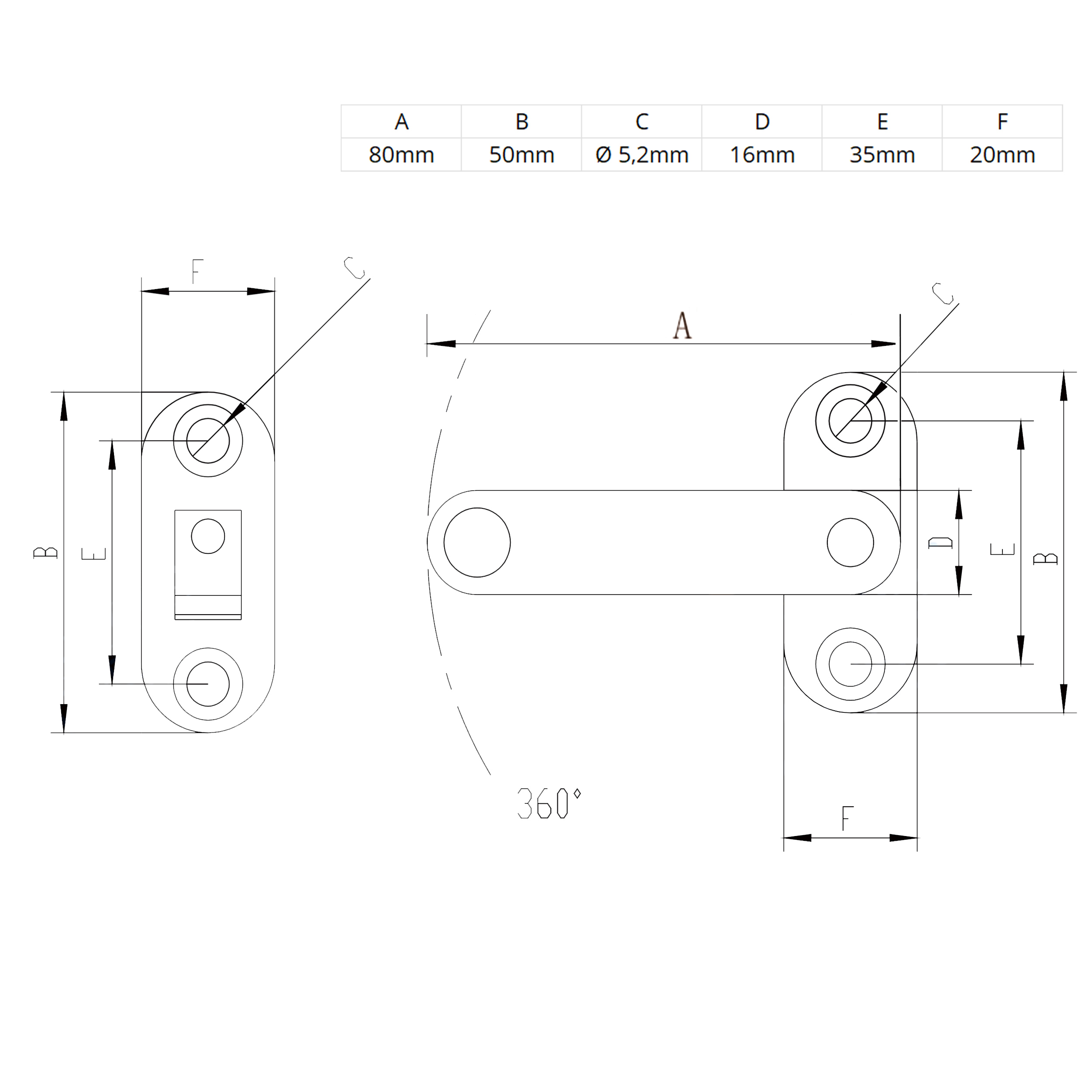 Türriegel Schwenkverriegelung Edelstahl Nut 8 für 45-er Profile Türriegel Schwenkverriegelung Edelstahl Nut 8 für 45-er Profile - 1 Stück