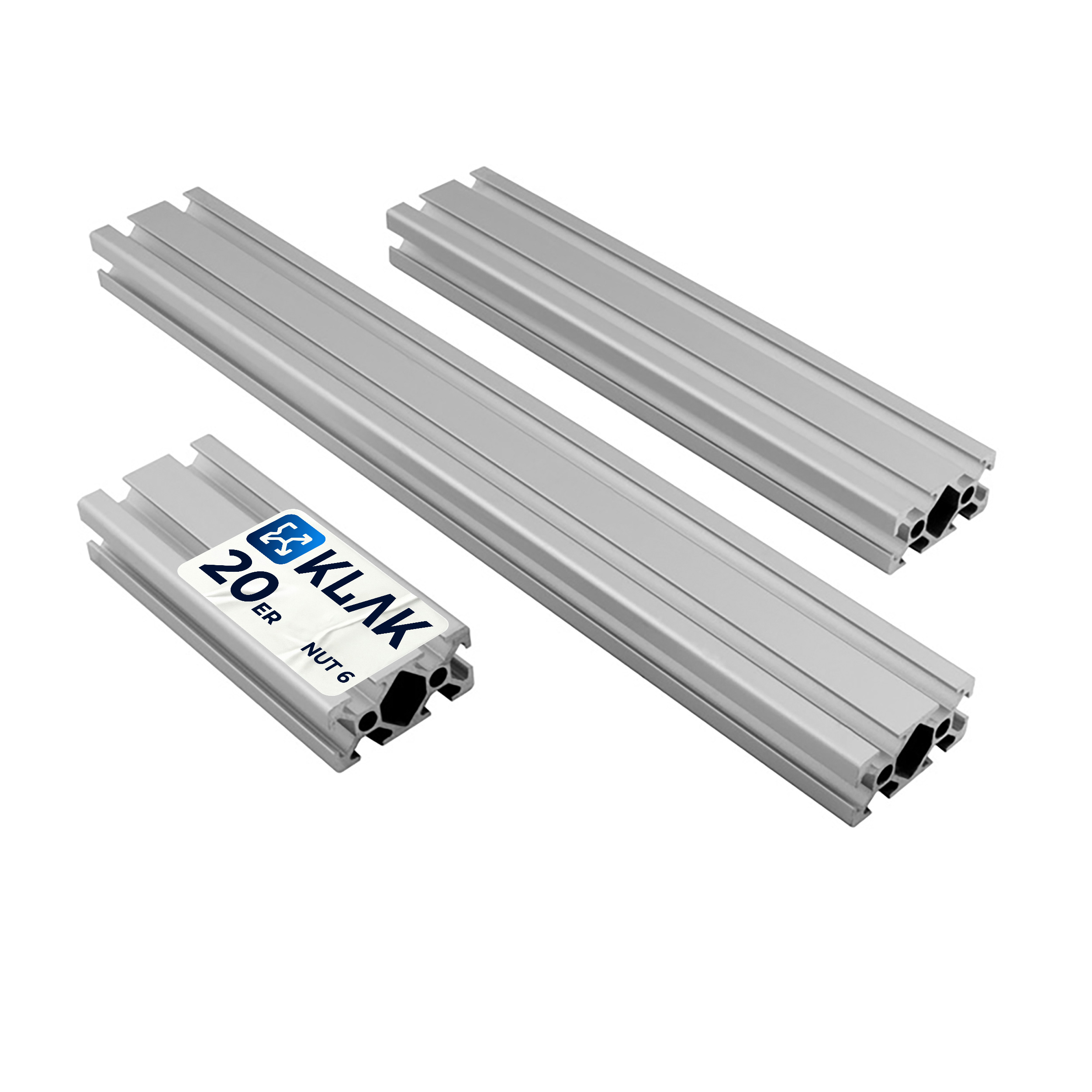 ALU Profil Aluprofil 20x40mm Nut 6 Aluminium Systemprofil Typ I 200cm 2000mm